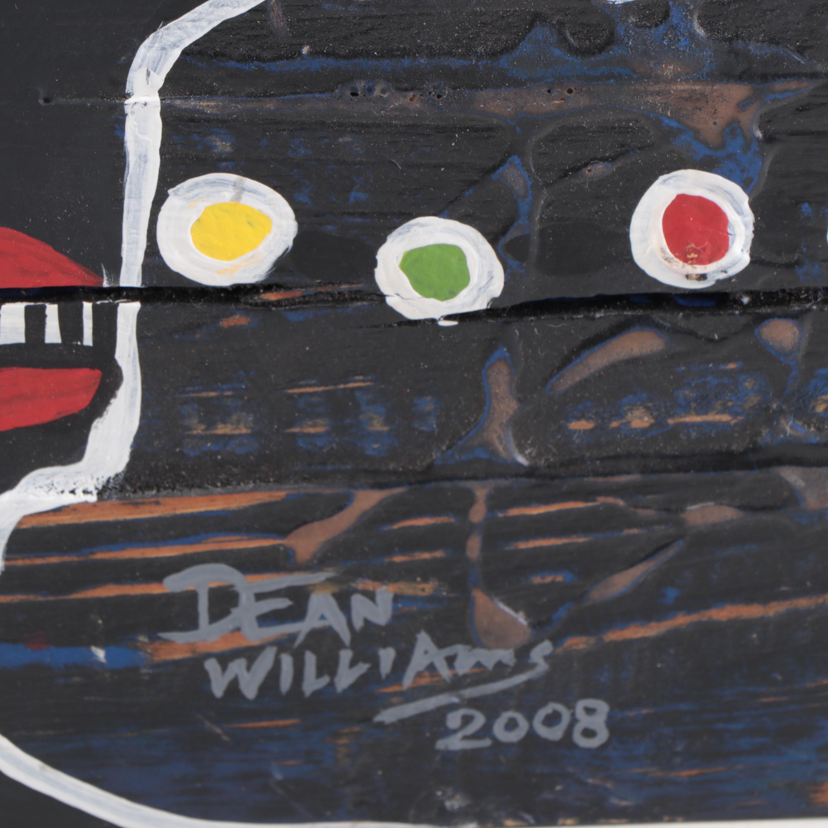 Dean Williams Folk Acrylic Painting "Dreadlocks," 2008