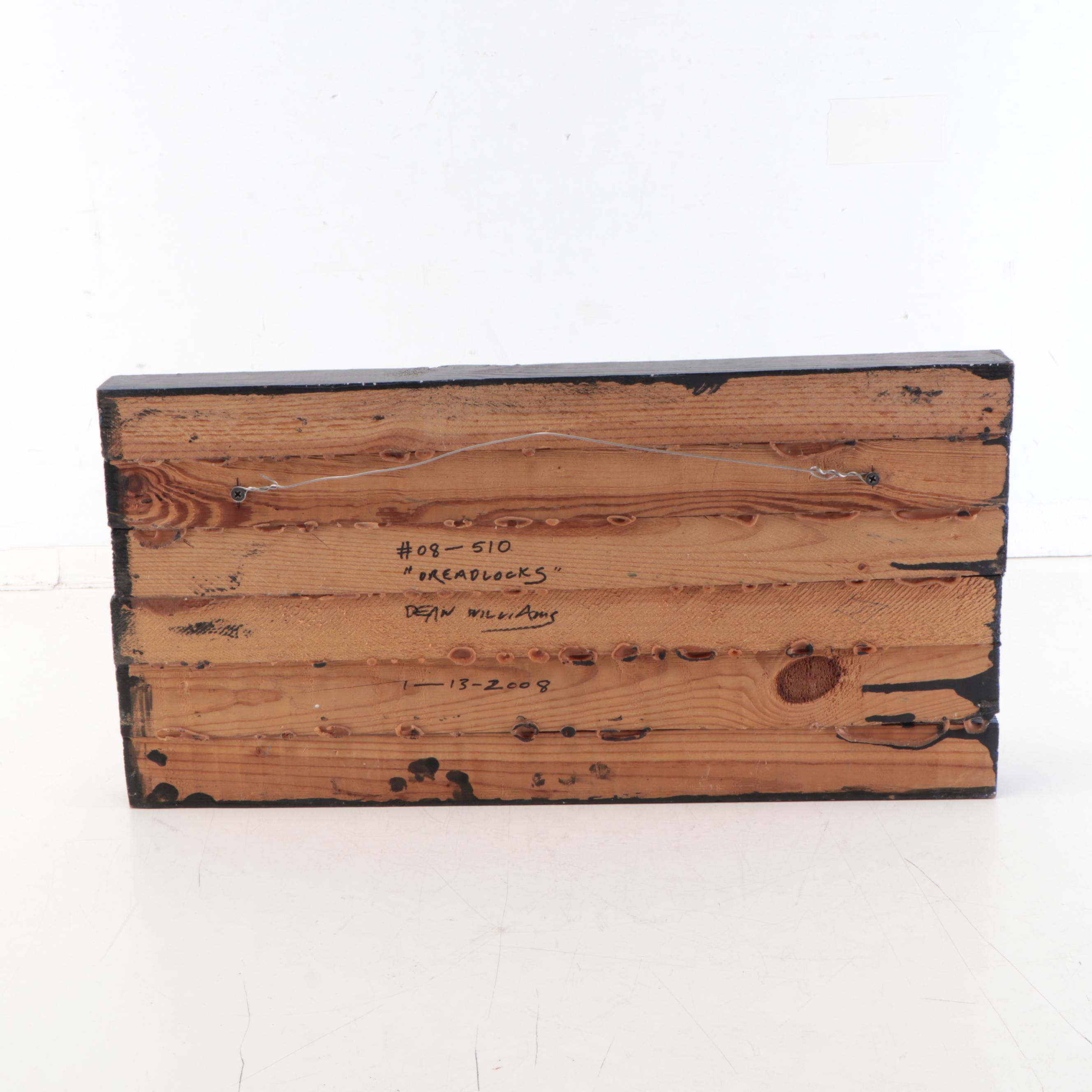 Dean Williams Folk Acrylic Painting "Dreadlocks," 2008