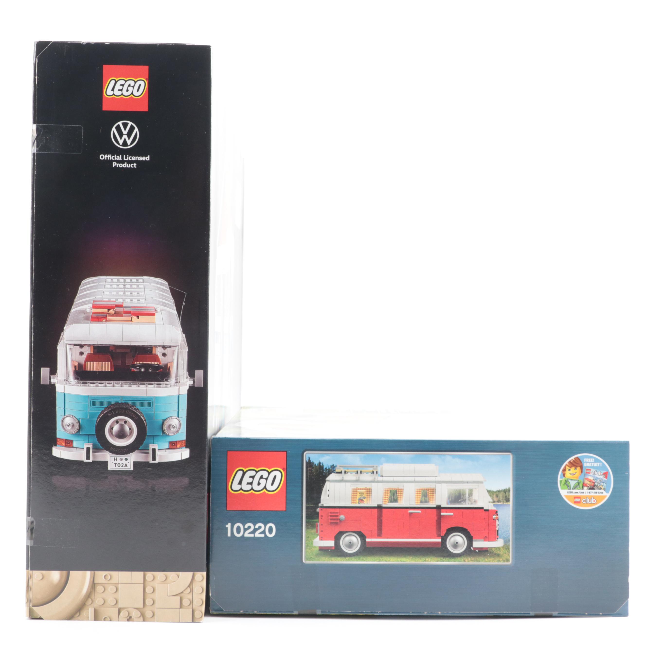 LEGO Volkswagen T1 and T2 Camper Van Building Sets
