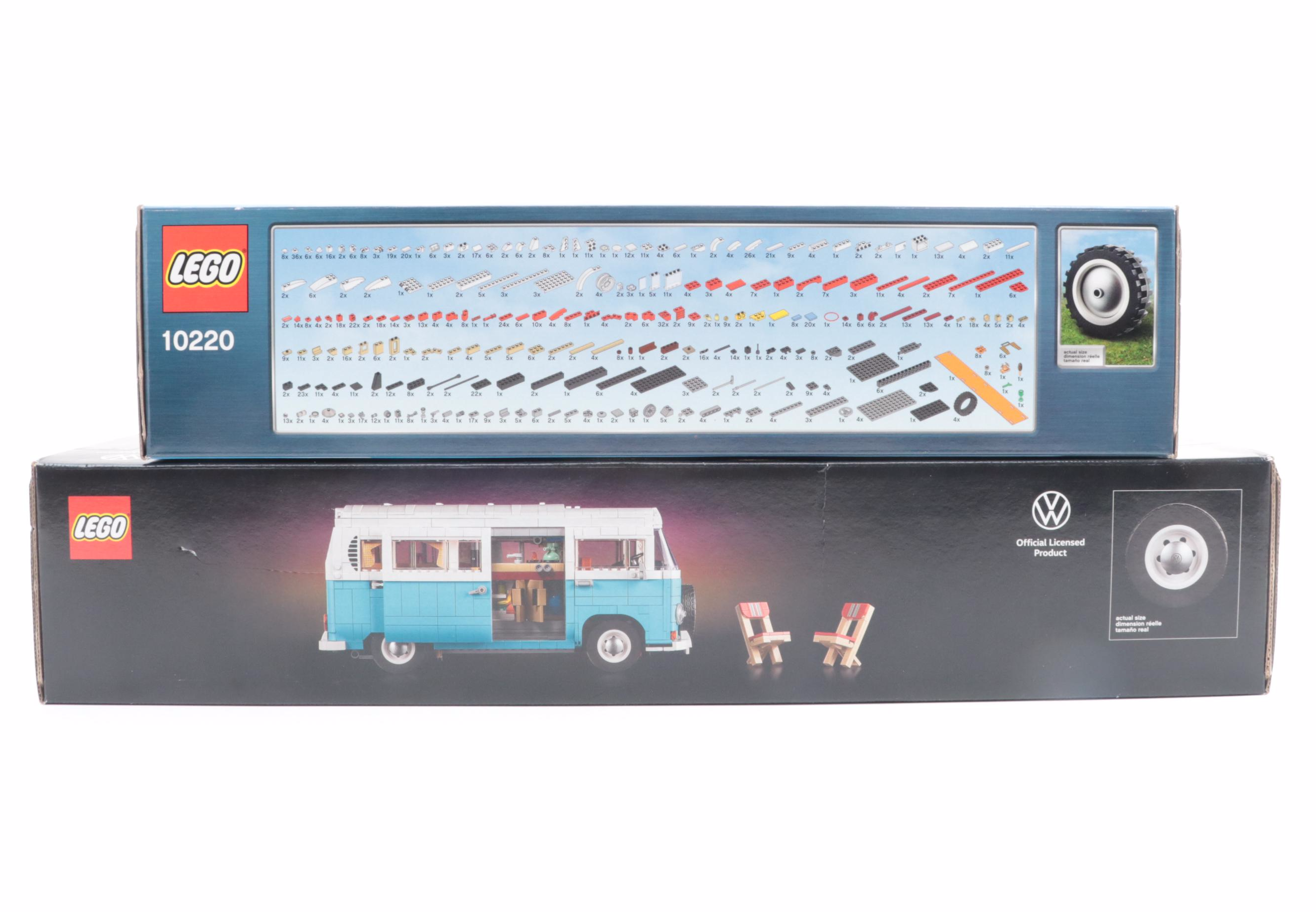 LEGO Volkswagen T1 and T2 Camper Van Building Sets
