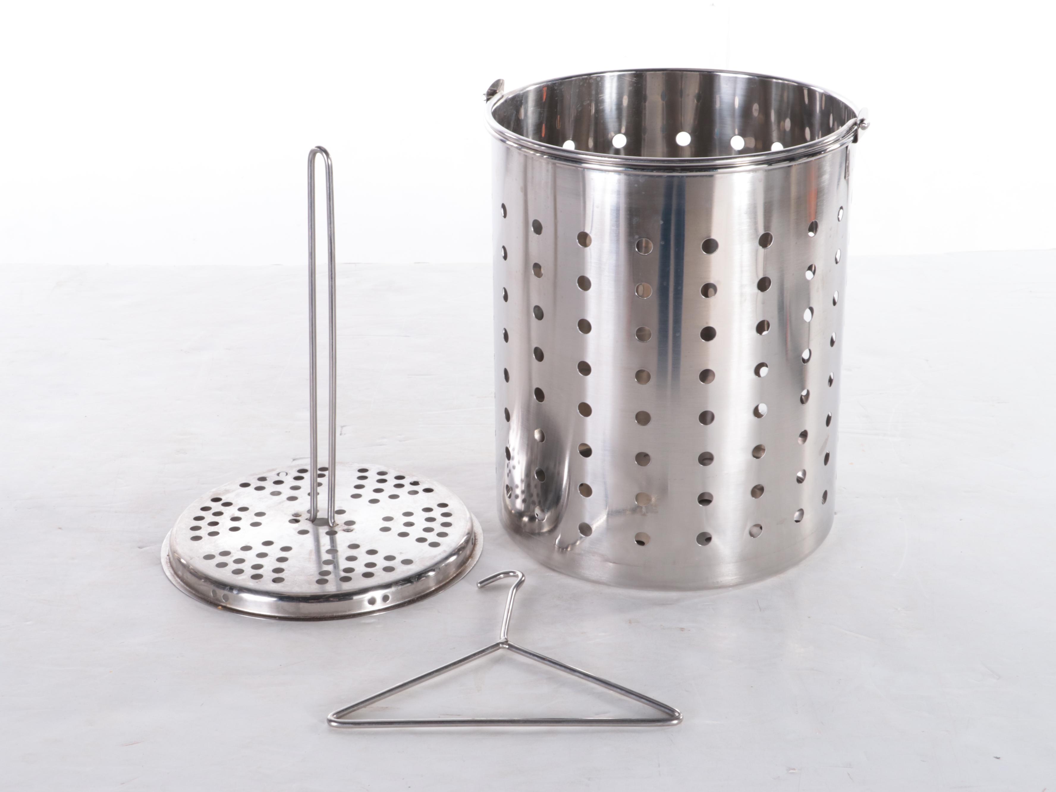 Infinity Glo Stainless Steel 32 Qt. Turkey Fryer and Stockpot Steamer Boiler