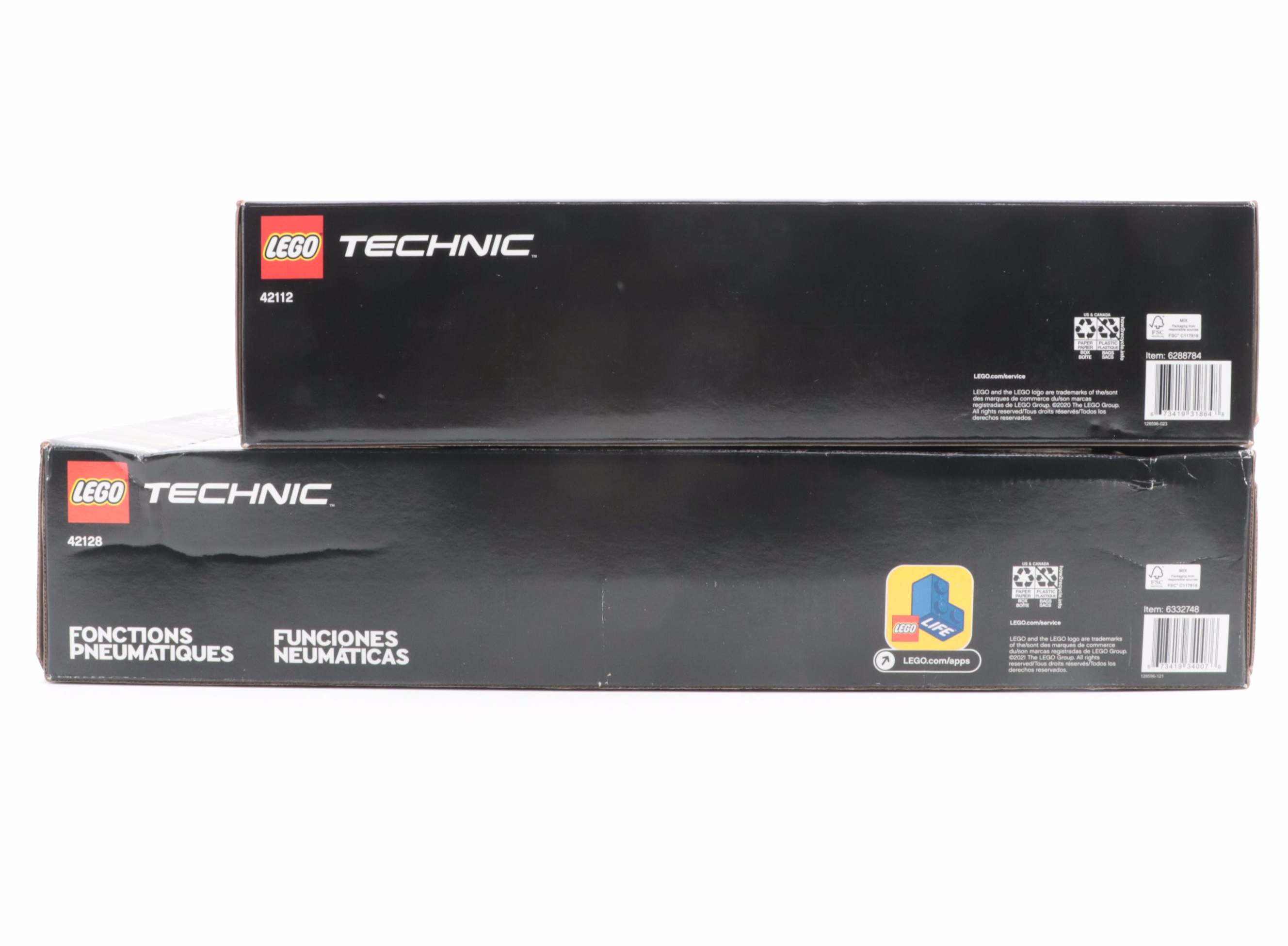 LEGO Technic Heavy-Duty Tow Truck and Concrete Mixer Truck Toy Sets