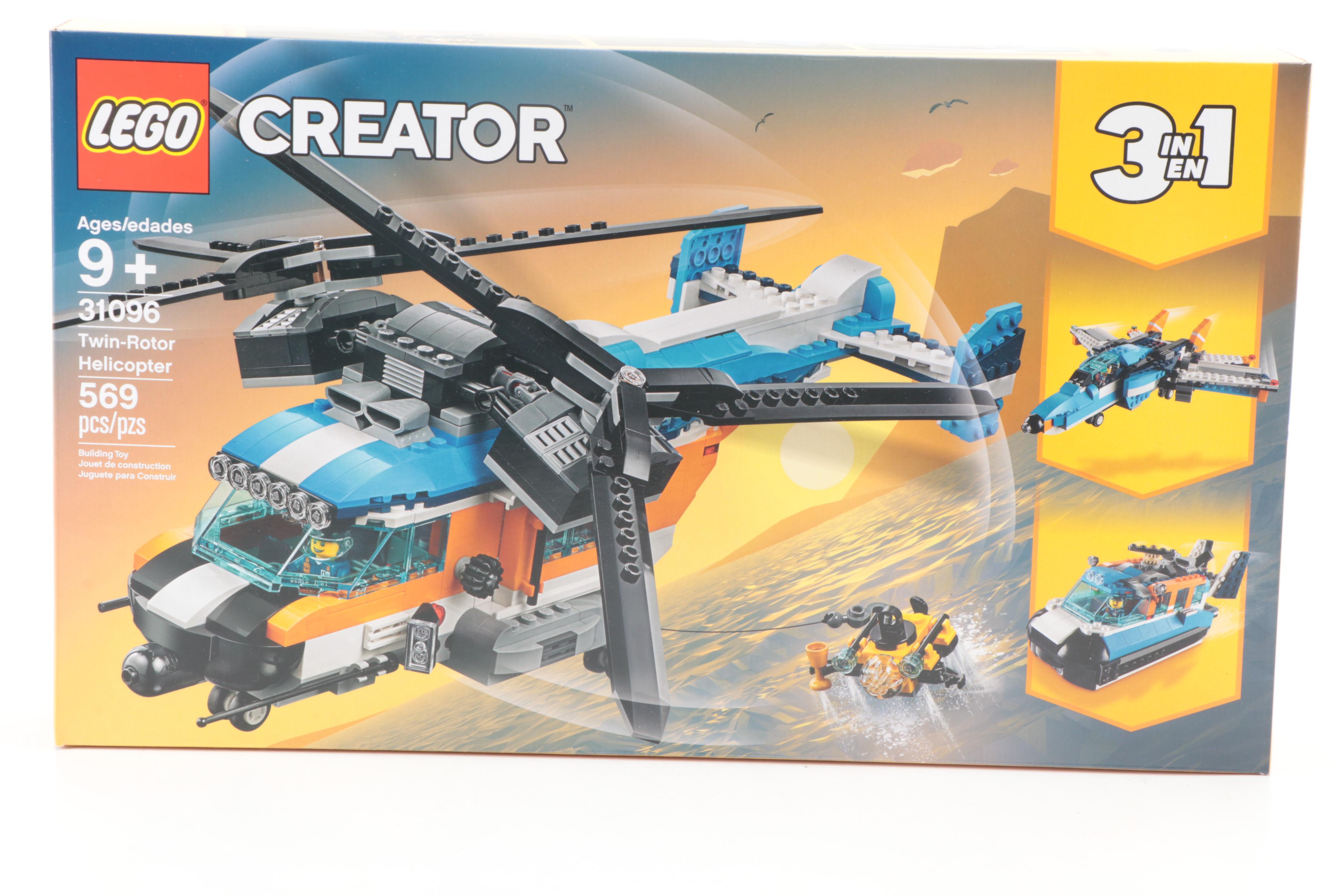 LEGO CITY and Creator Helicopter Building Kits