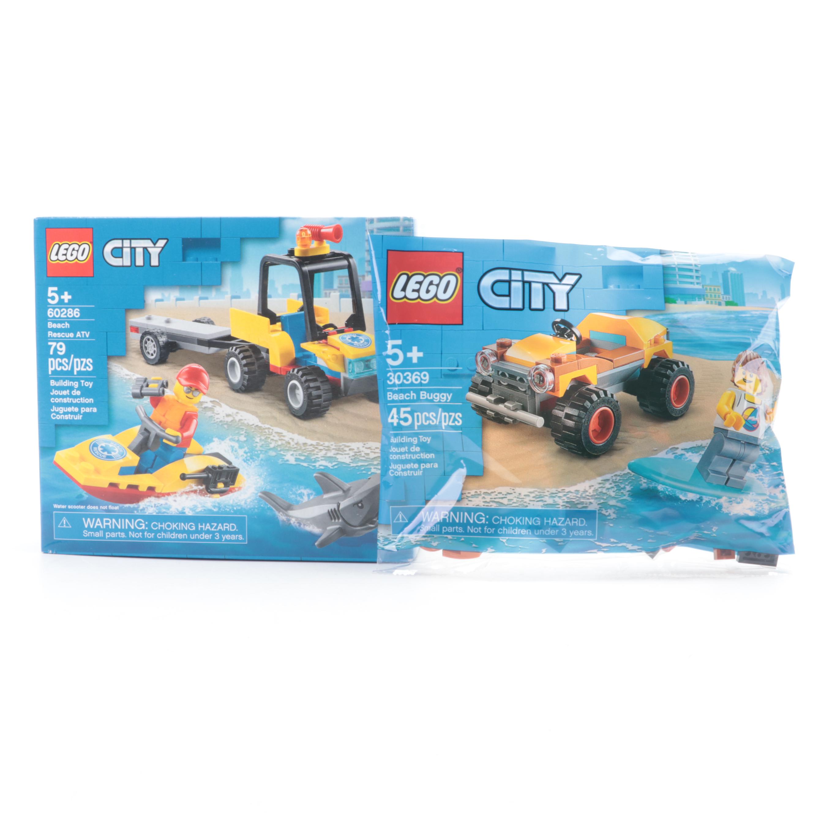 LEGO CITY and Creator Beach and Boating Building Kits