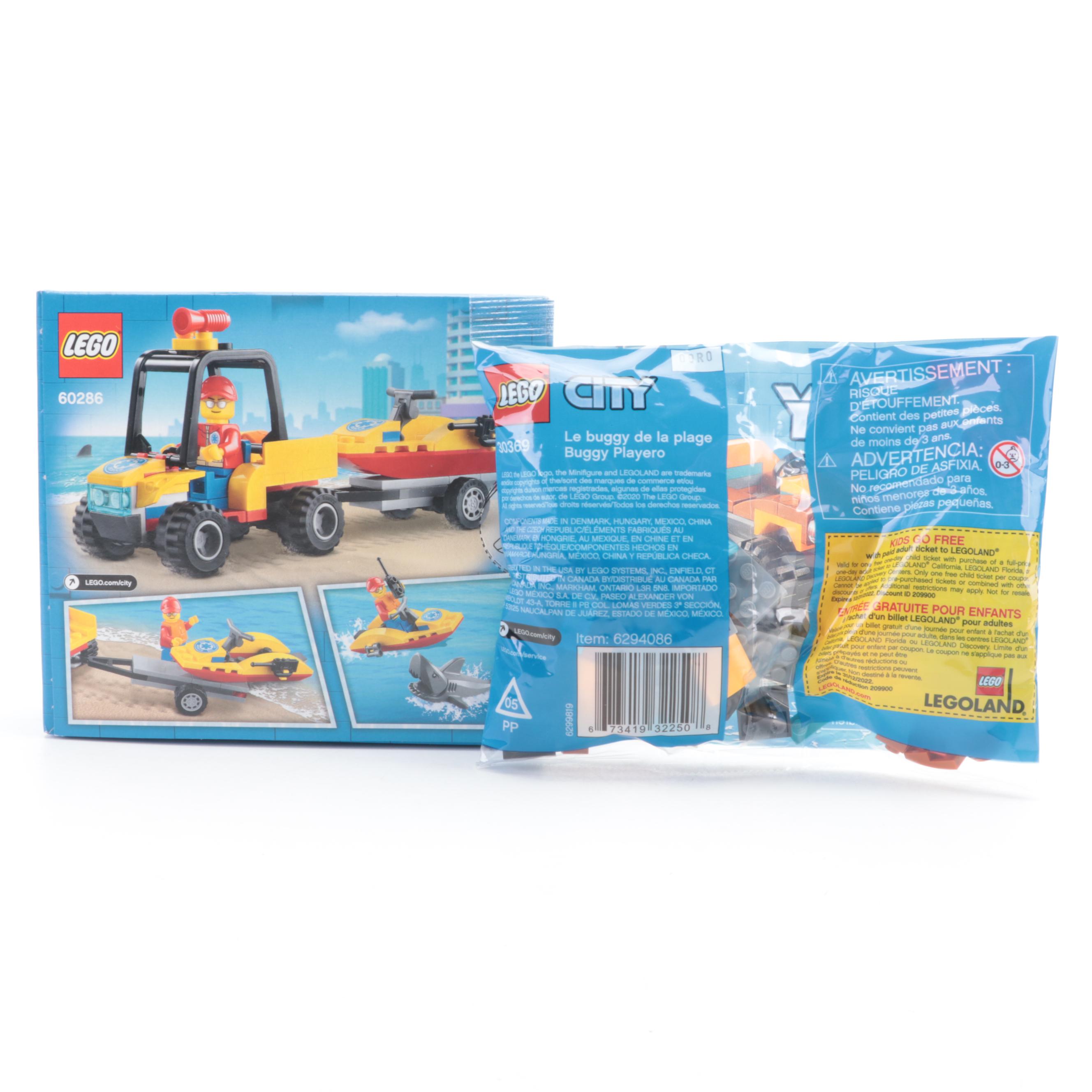 LEGO CITY and Creator Beach and Boating Building Kits