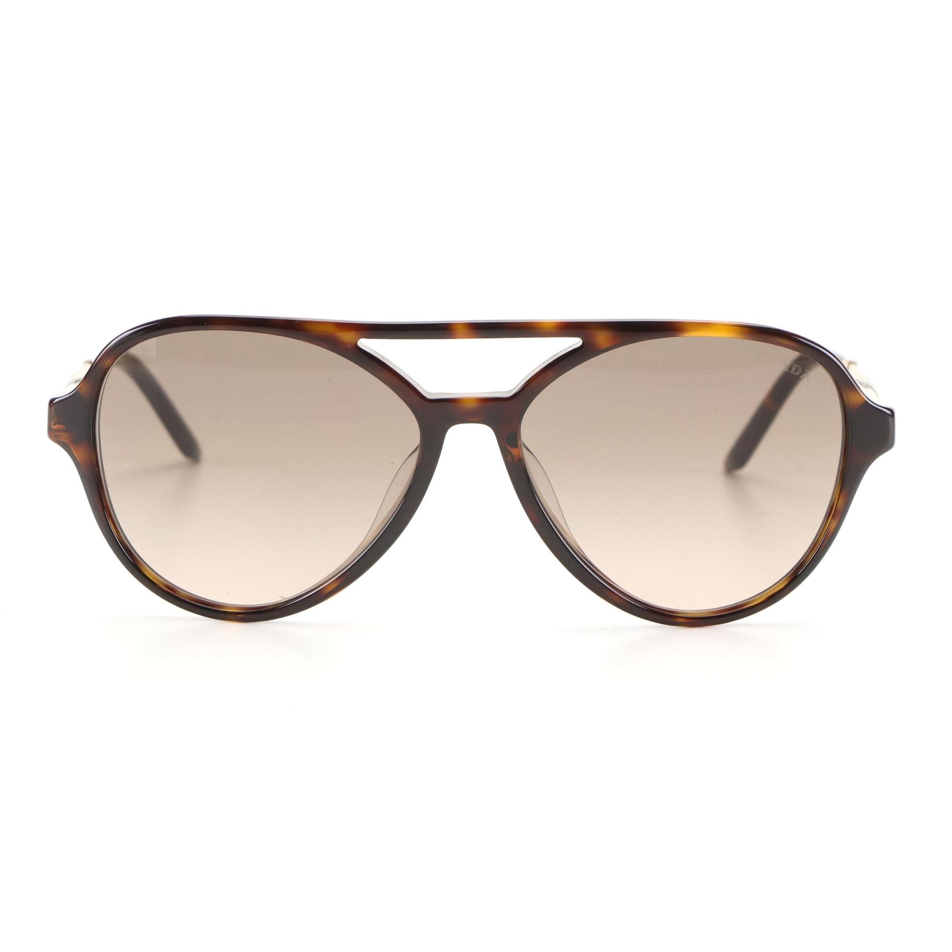 Prada SPR13W-F Sunglasses in Havana with Case and Box