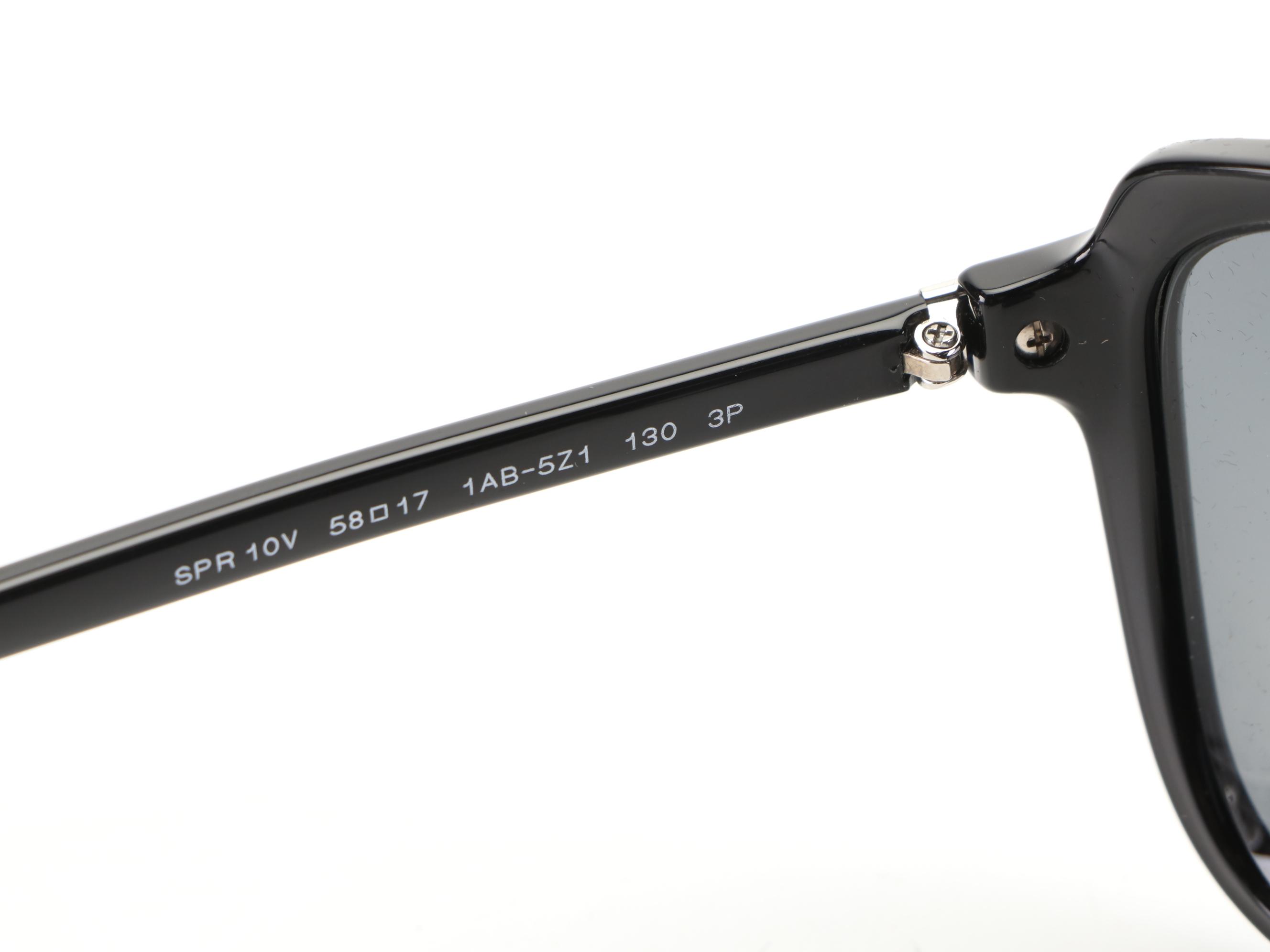 Prada SPR10V Polarized Sunglasses in Black with Case