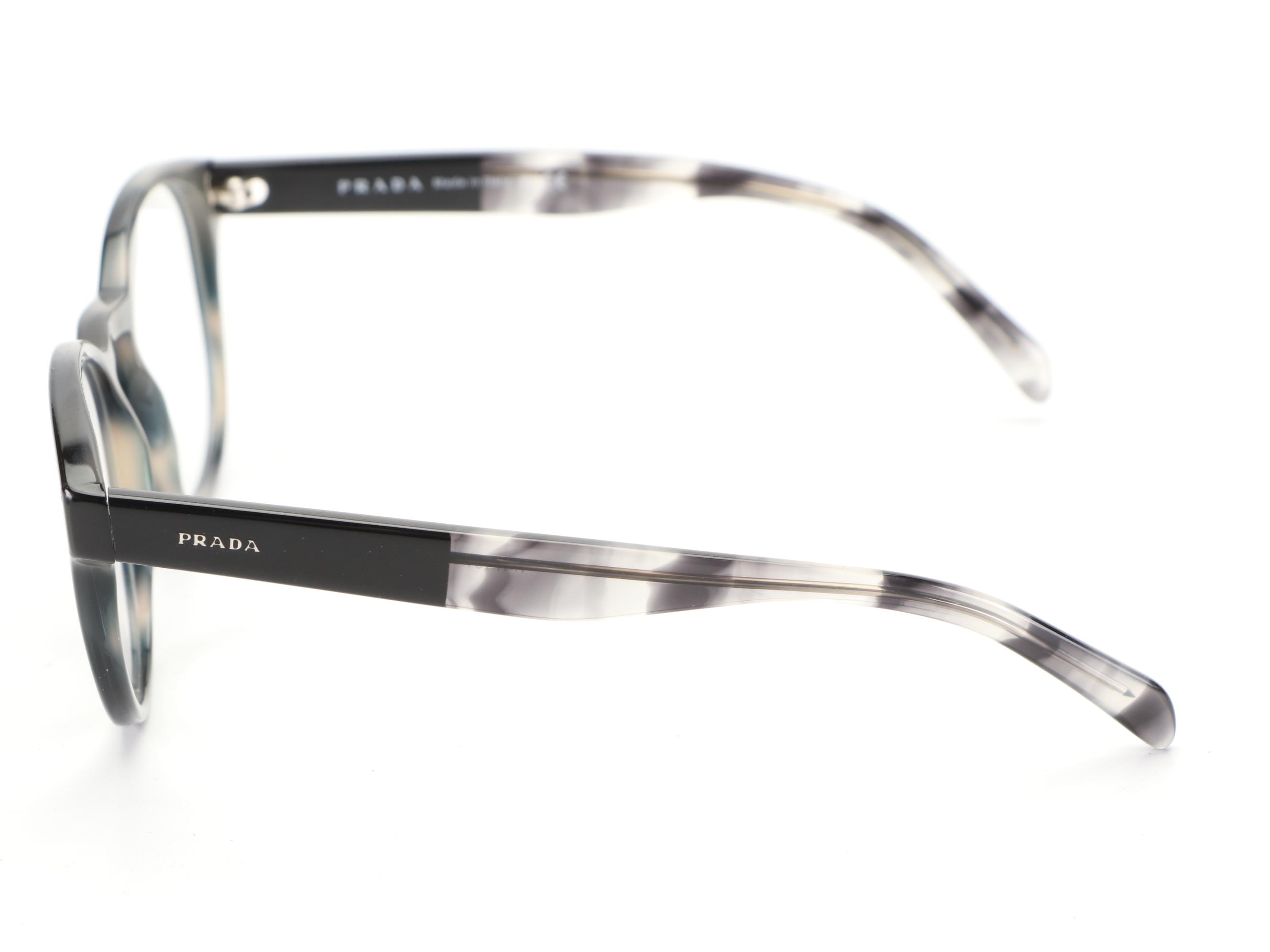 Prada SPR16T Eyeglasses in Grey Havana with Case