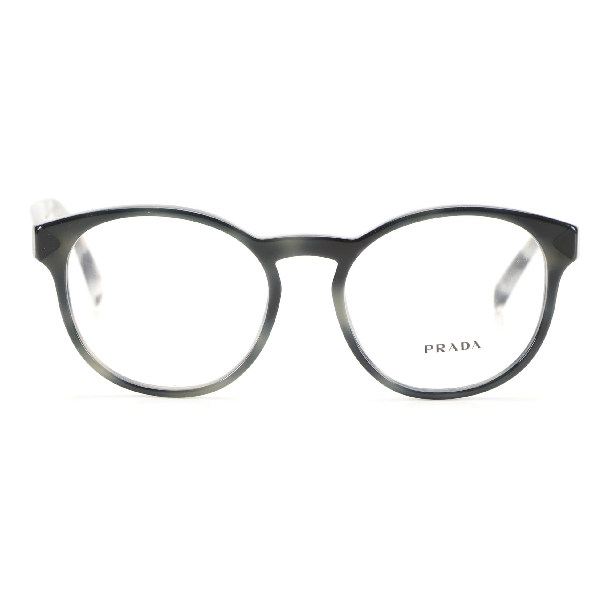 Prada SPR16T Eyeglasses in Grey Havana with Case