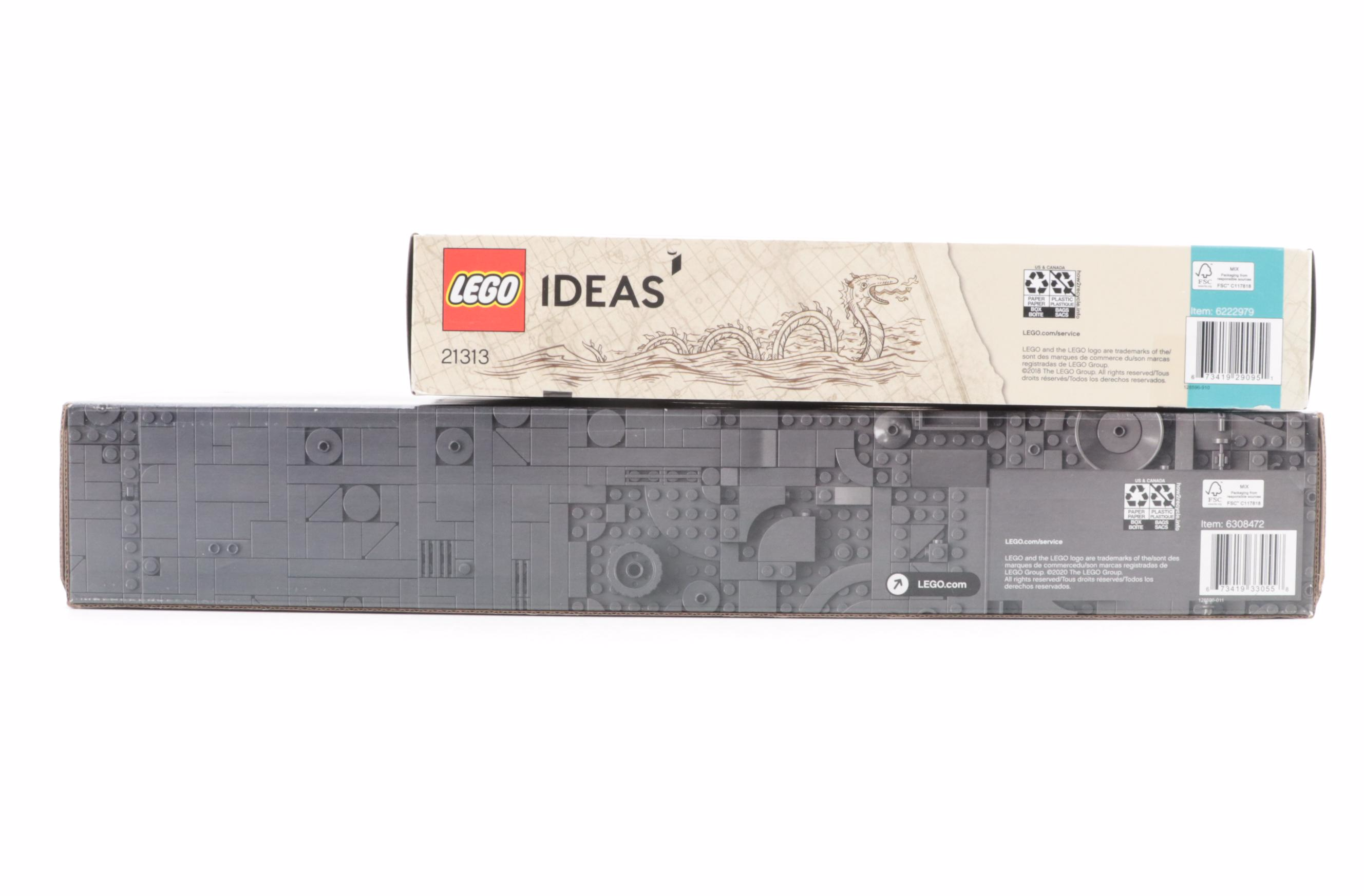 LEGO Crocodile Locomotive, Ship in a Bottle, Minifigures and More Toy Sets