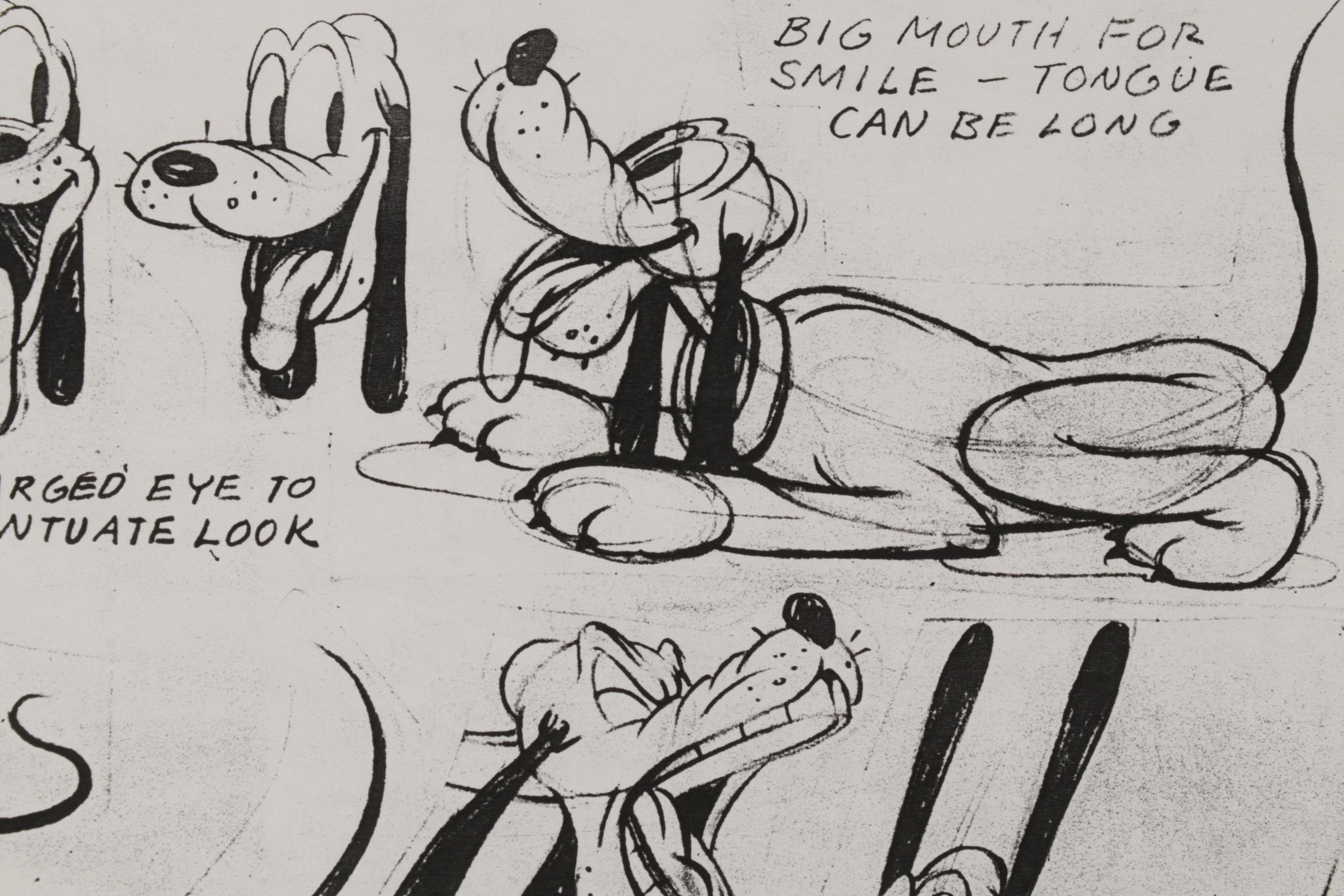 Character Model Sketches Lithographs After Walt Disney and Charles Schulz