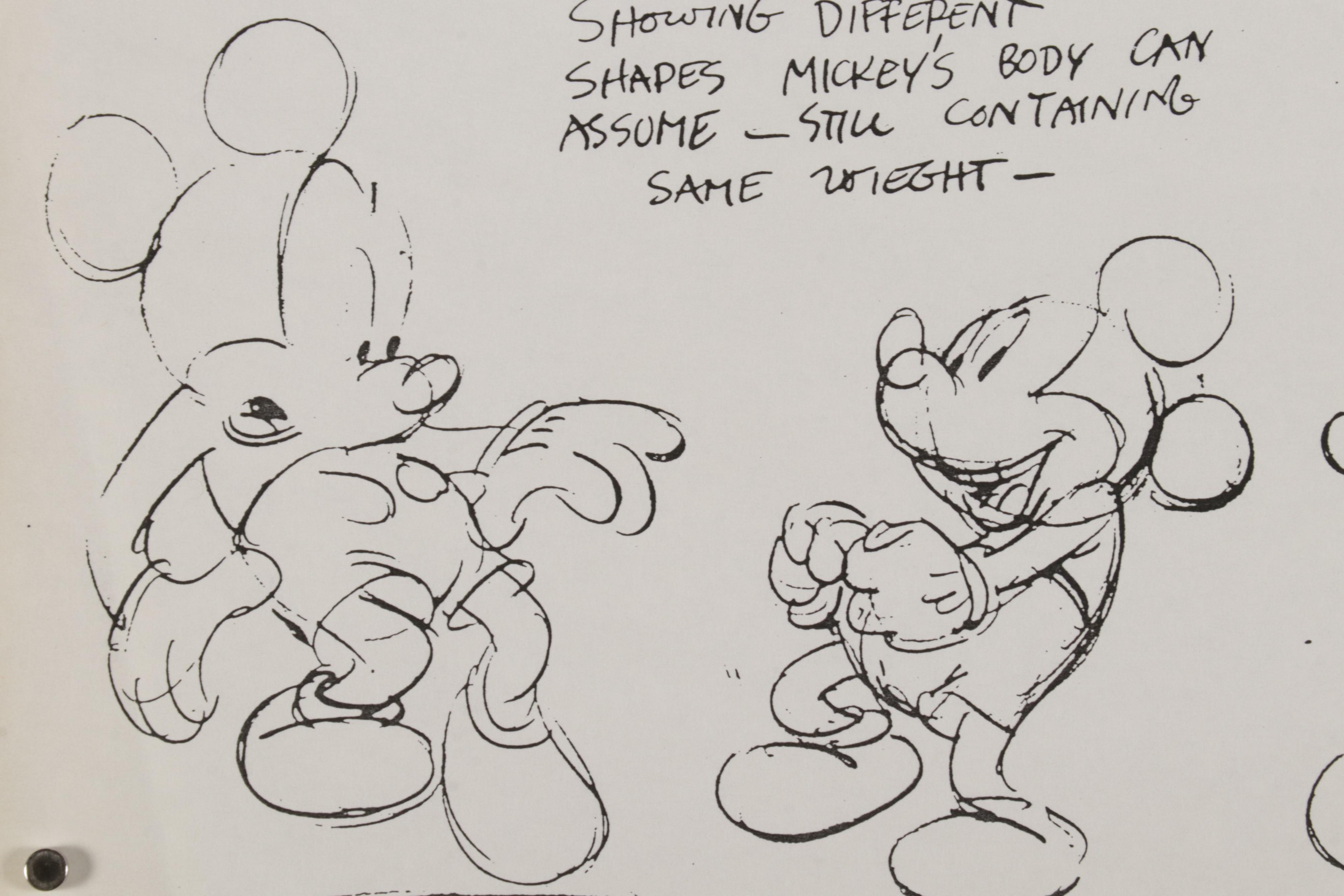 Character Model Sketches Lithographs After Walt Disney and Charles Schulz