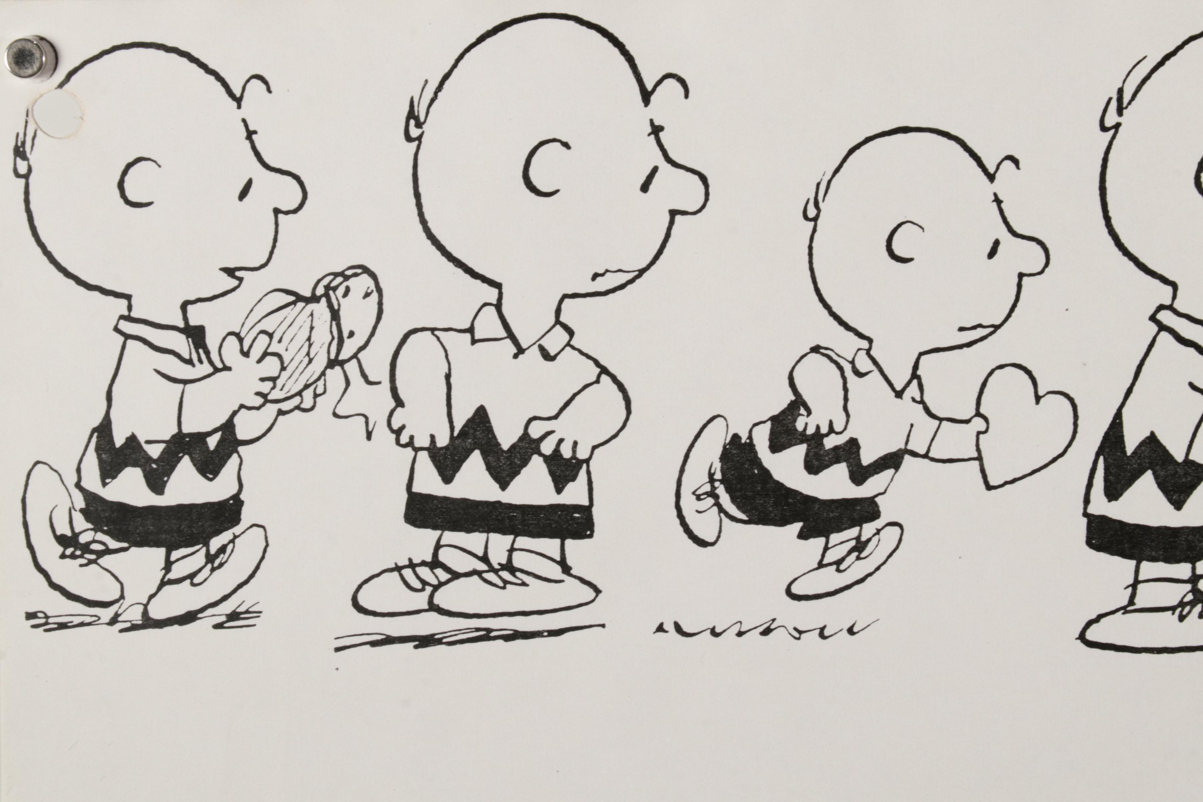 Character Model Sketches Lithographs After Walt Disney and Charles Schulz