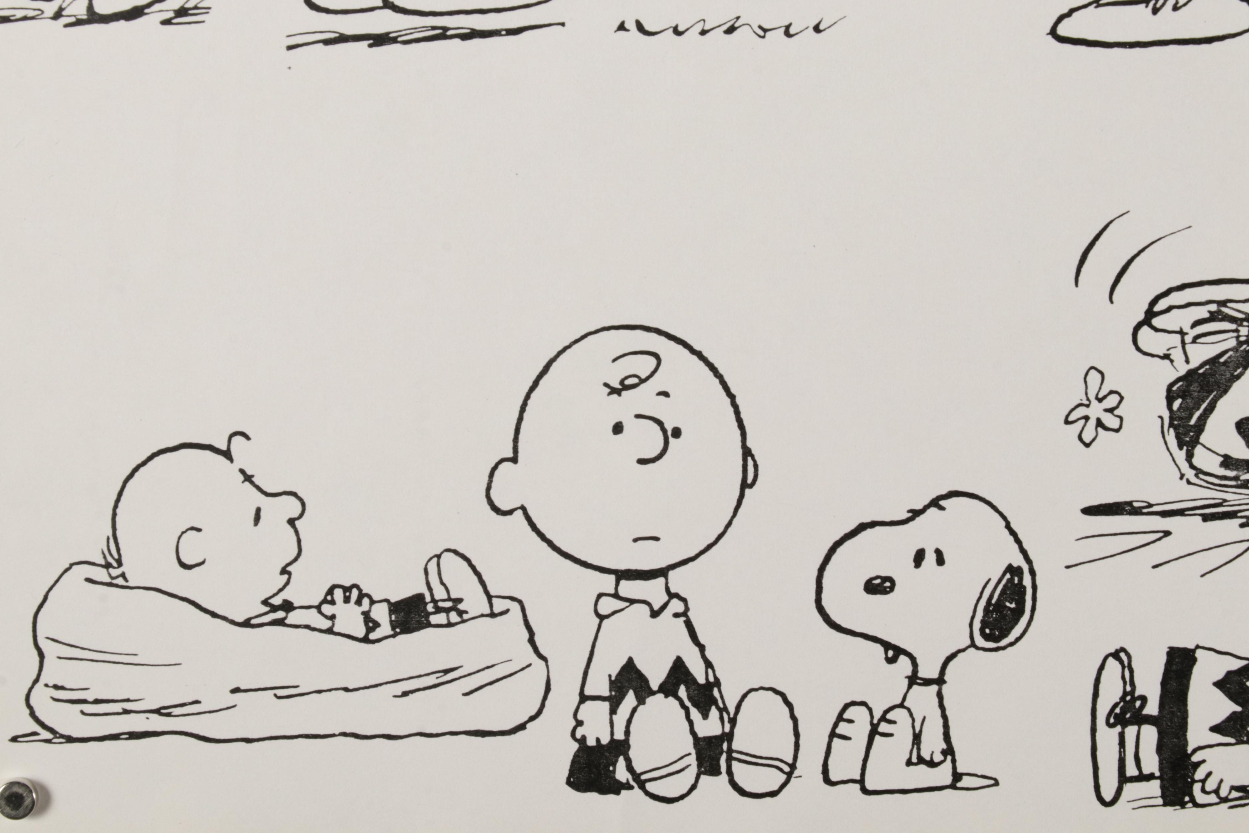 Character Model Sketches Lithographs After Walt Disney and Charles Schulz