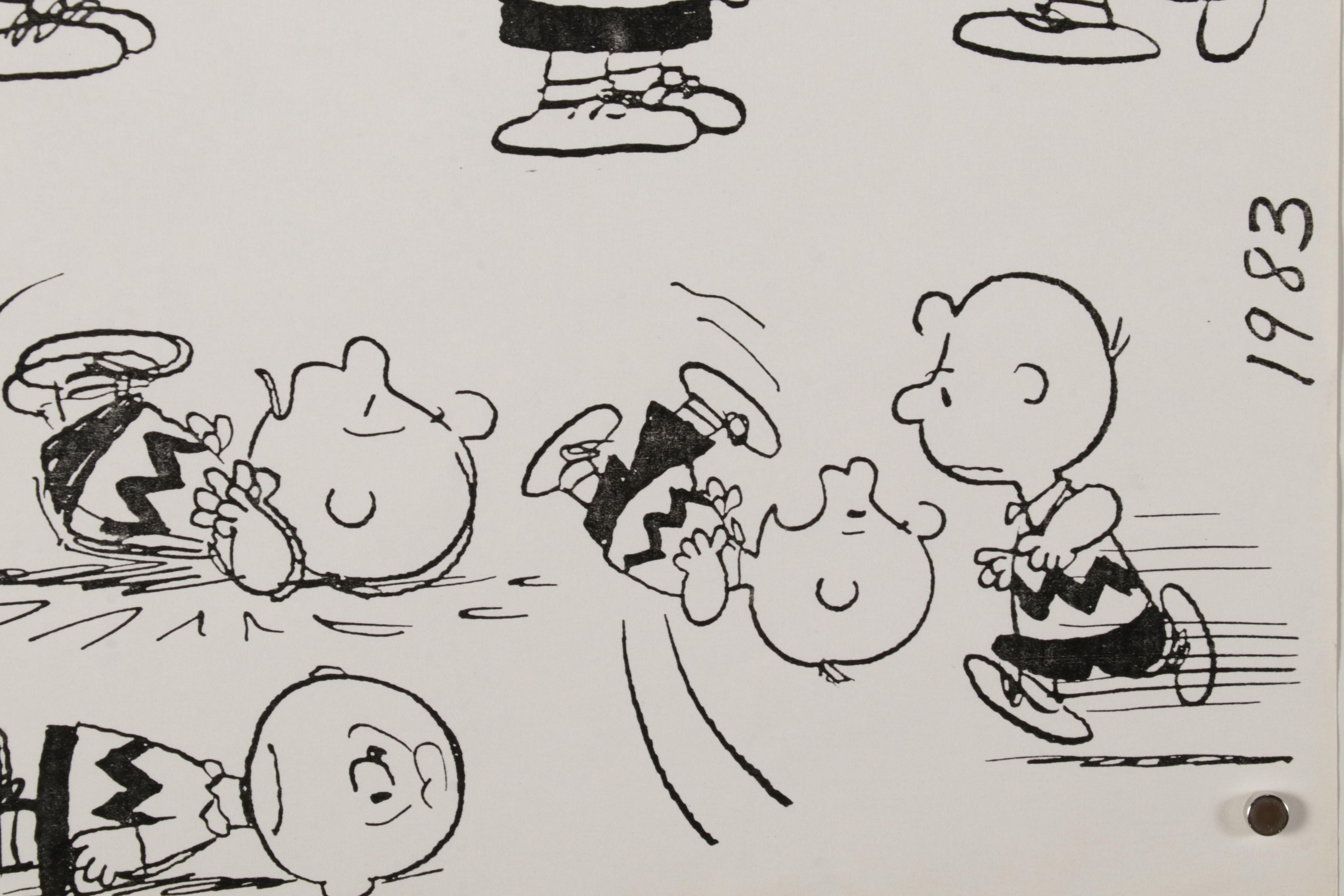 Character Model Sketches Lithographs After Walt Disney and Charles Schulz