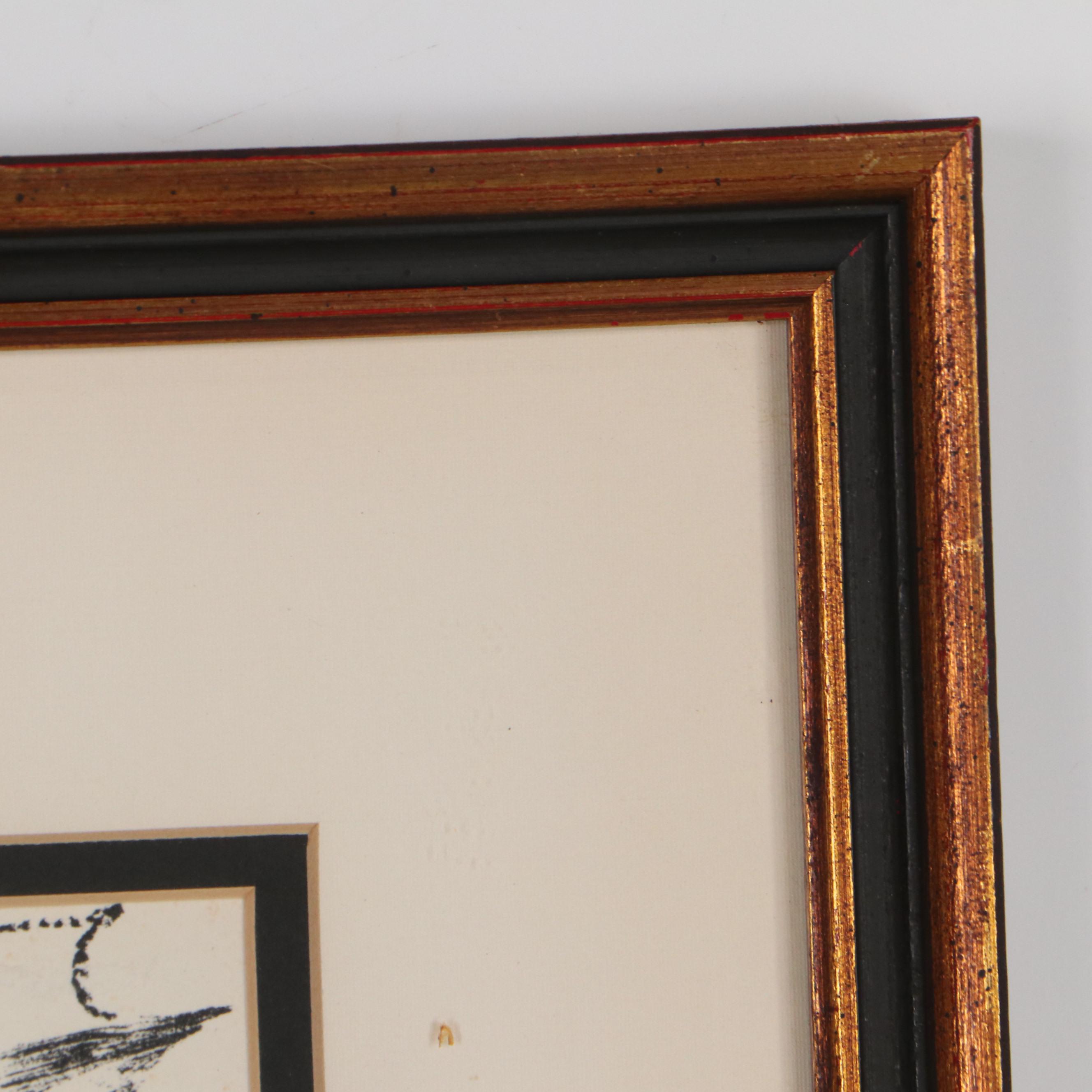 Marc Chagall Lithograph "Devant le Tableau," 1963