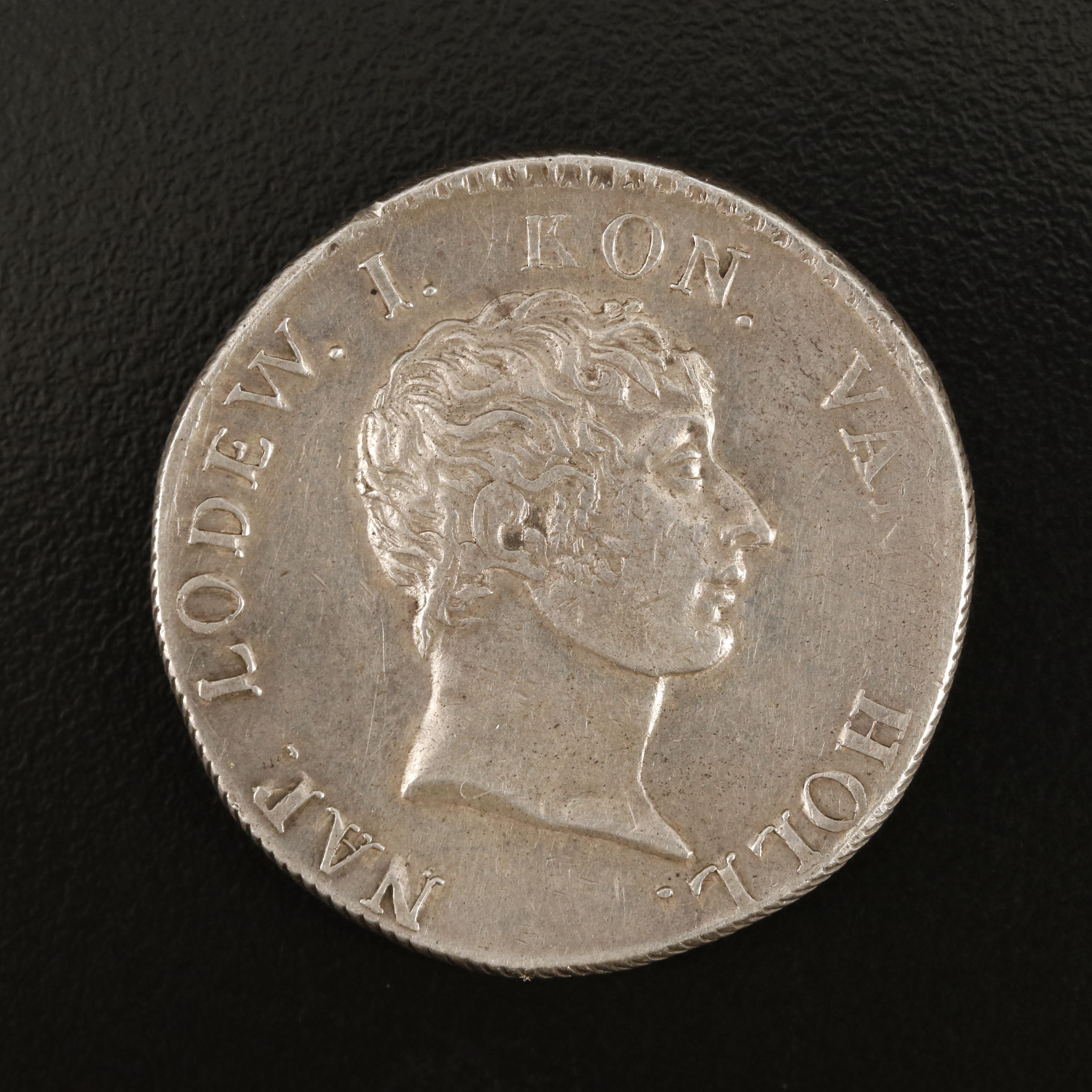 1808 Kingdom of Holland Fifty Stuivers Coin