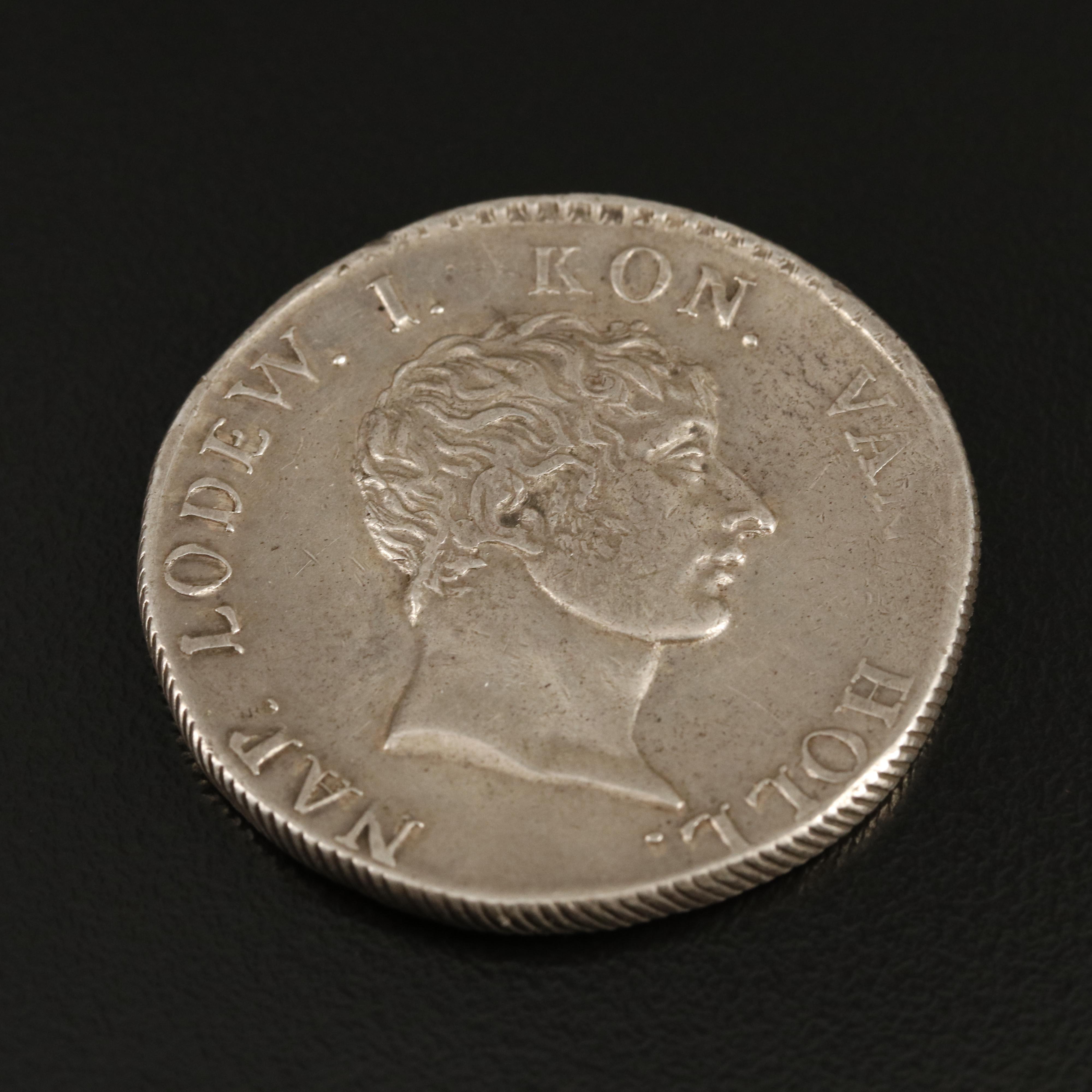 1808 Kingdom of Holland Fifty Stuivers Coin