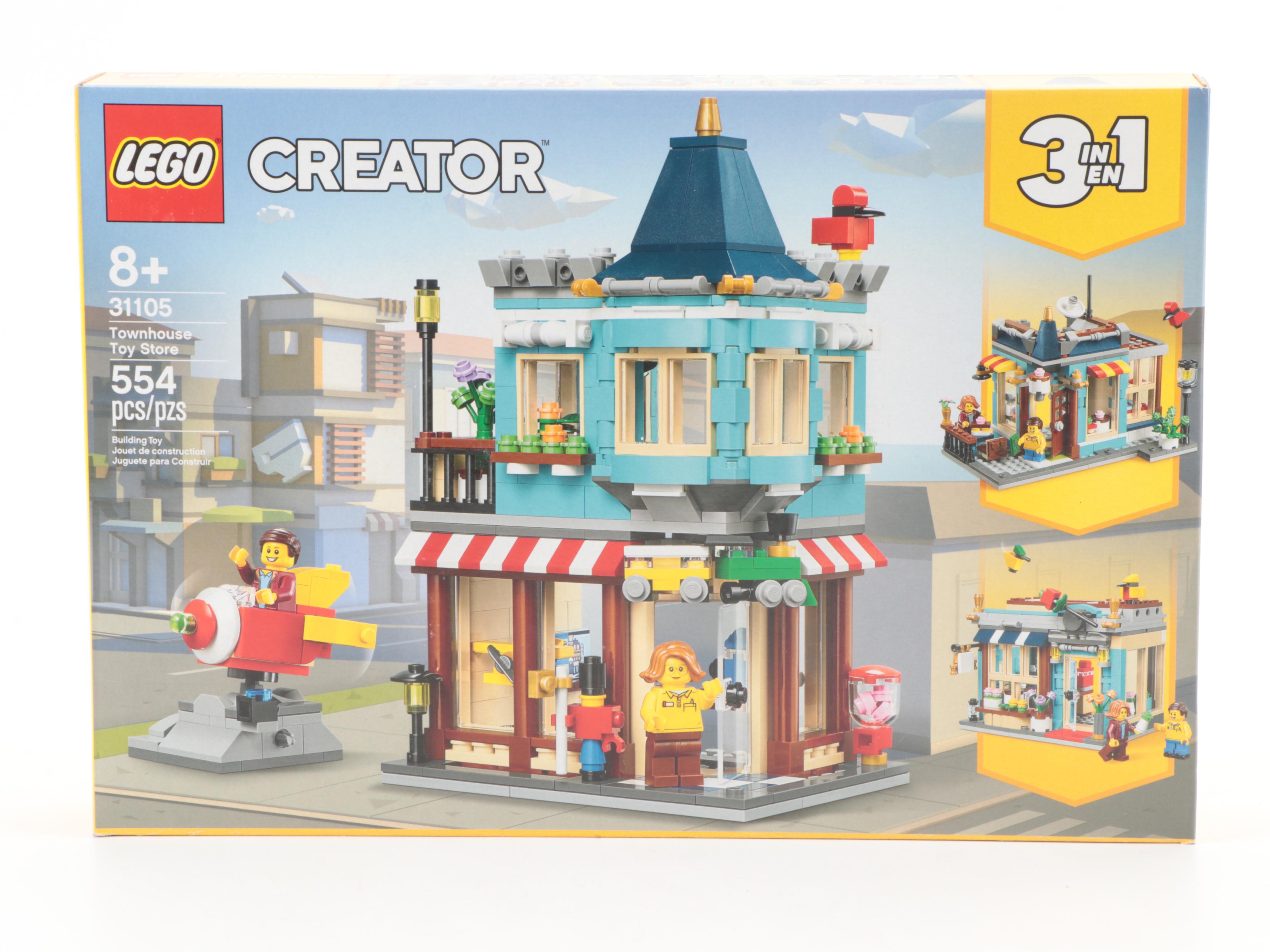 LEGO Family House, Townhouse Toy Store, Roadways, Minifigures and More Toy Sets