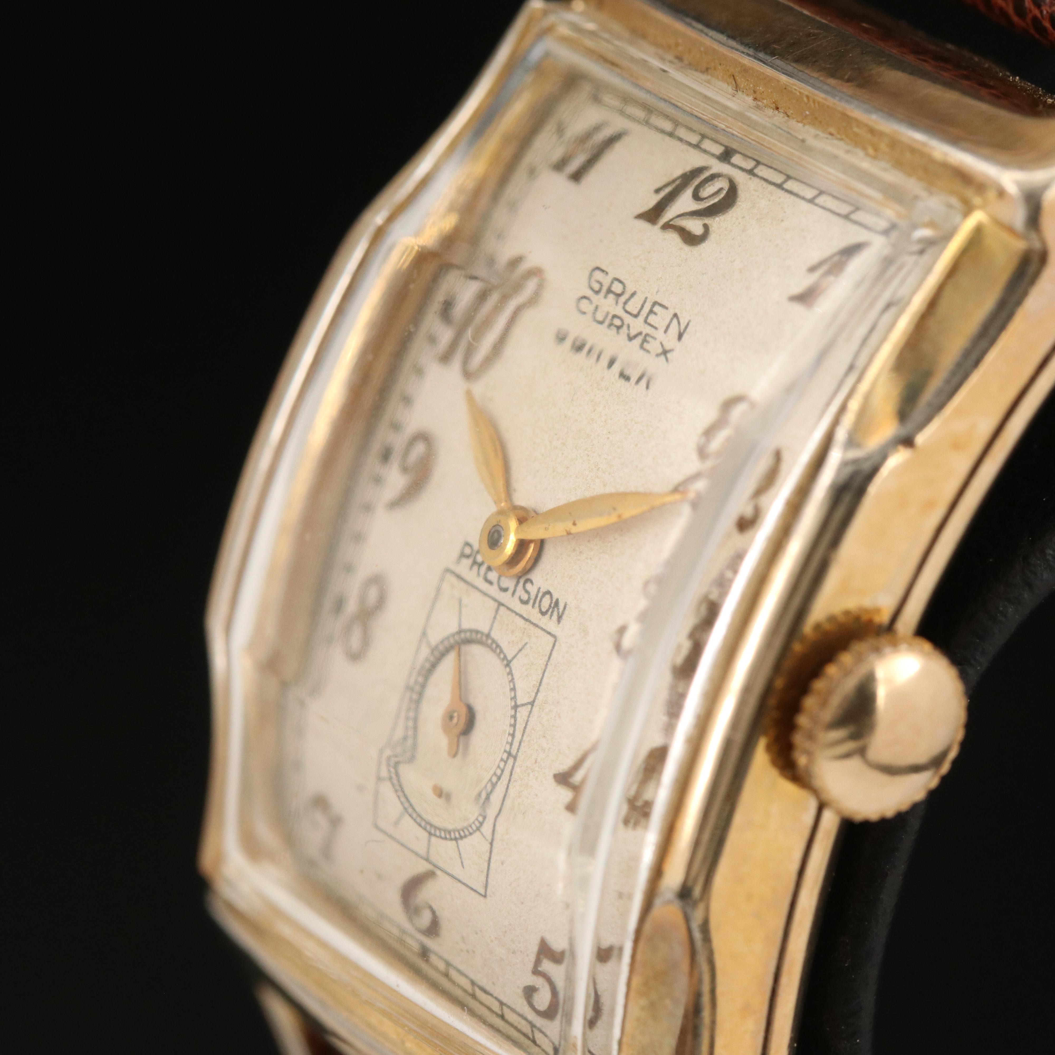 Vintage Gruen Curvex Precision Manual Wind Watch