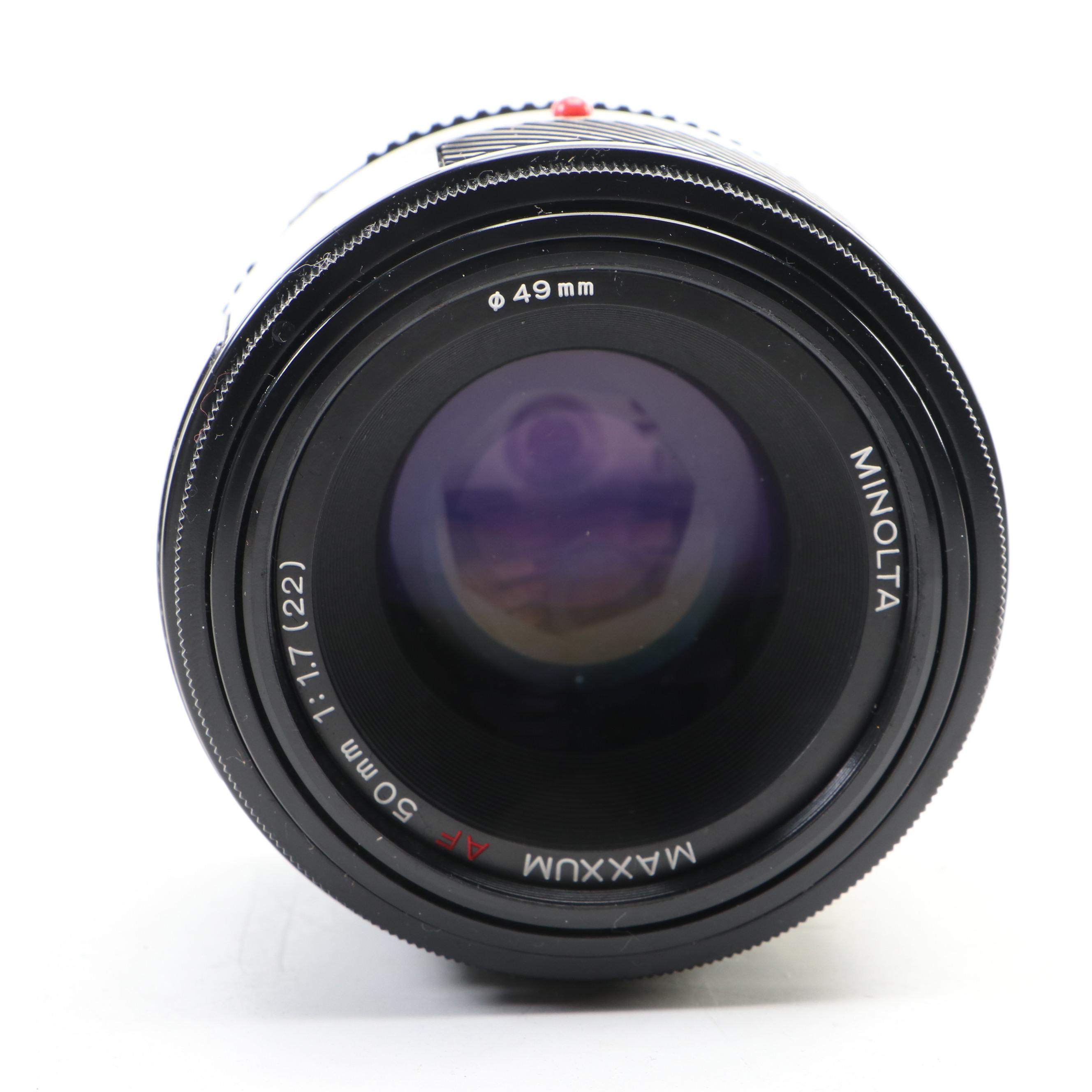 Minolta Maxxum 7000 35mm SLR Camera with 28-85mm Zoom Lens and More