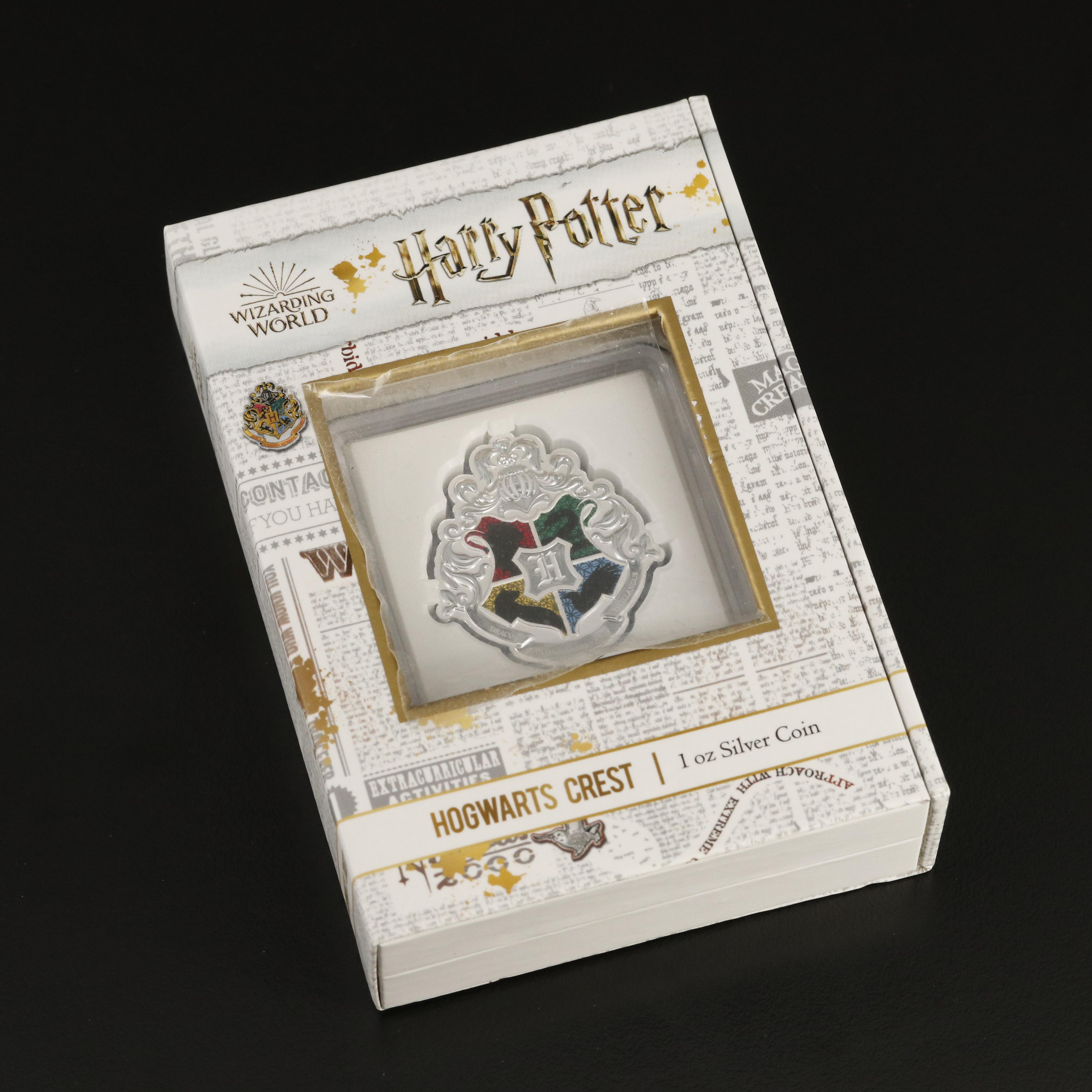 2021 Harry Potter Hogwarts Crest 1-Oz. Fine Silver Coin