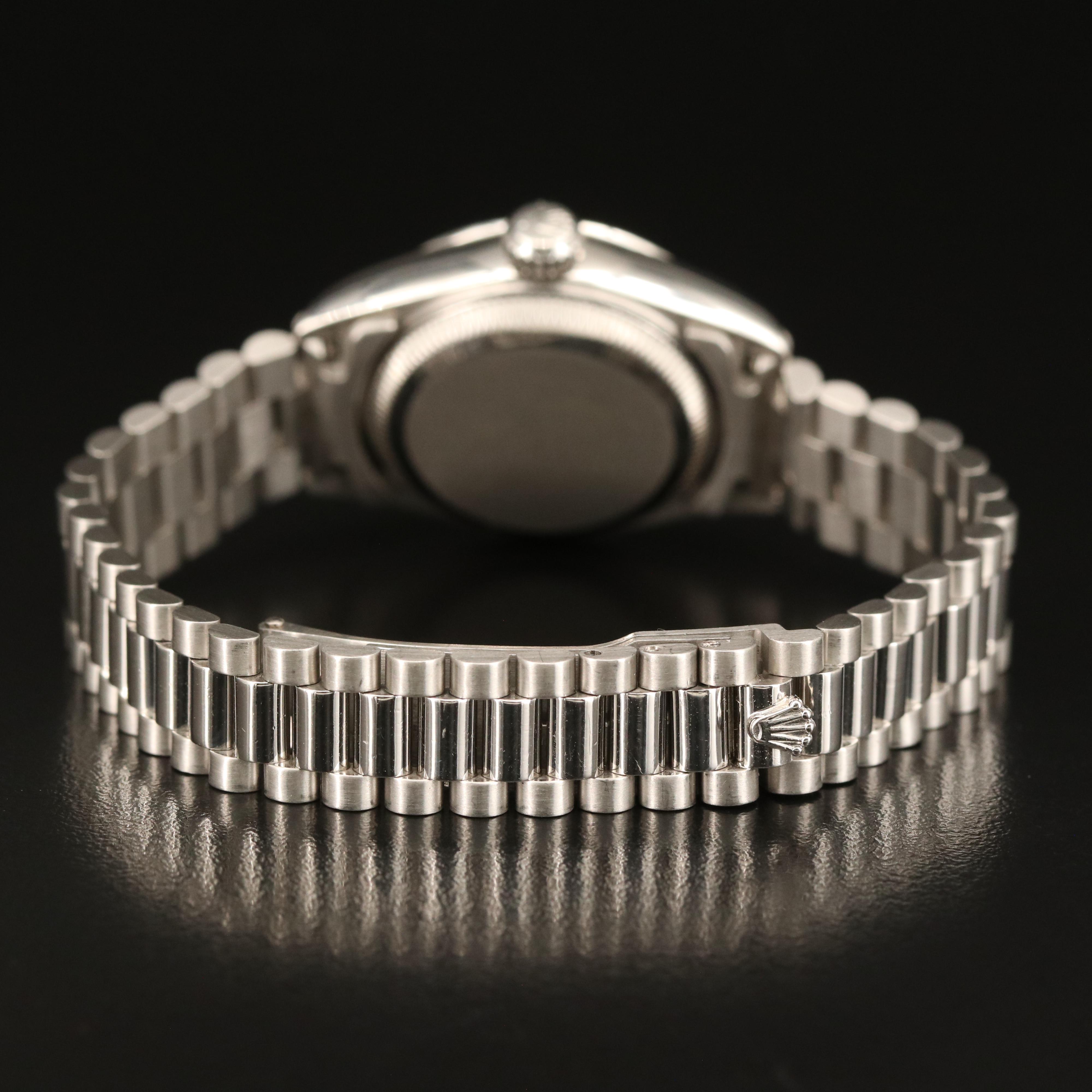 1996 Platinum Rolex Presidential with Factory Mother of Pearl Dial Watch