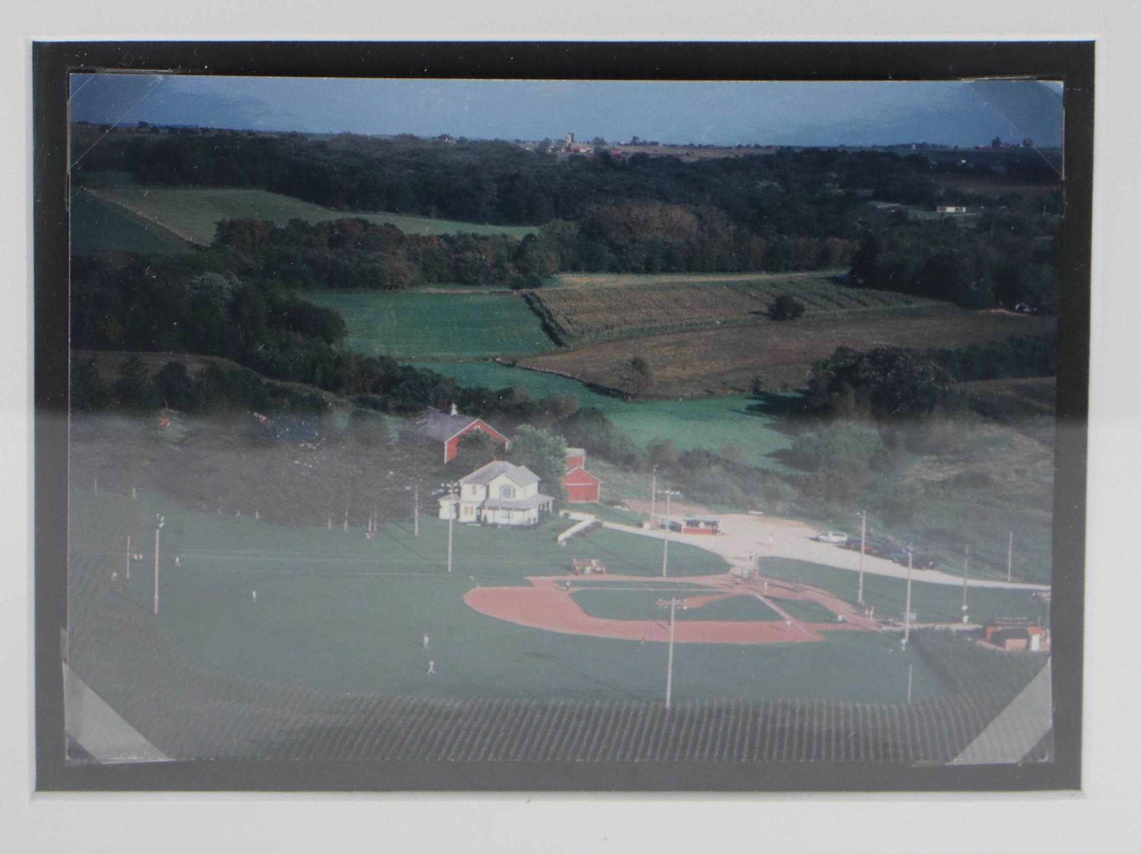 Field Of Dreams Memorabilia in Display Case, Rawlings Commemorative Baseball