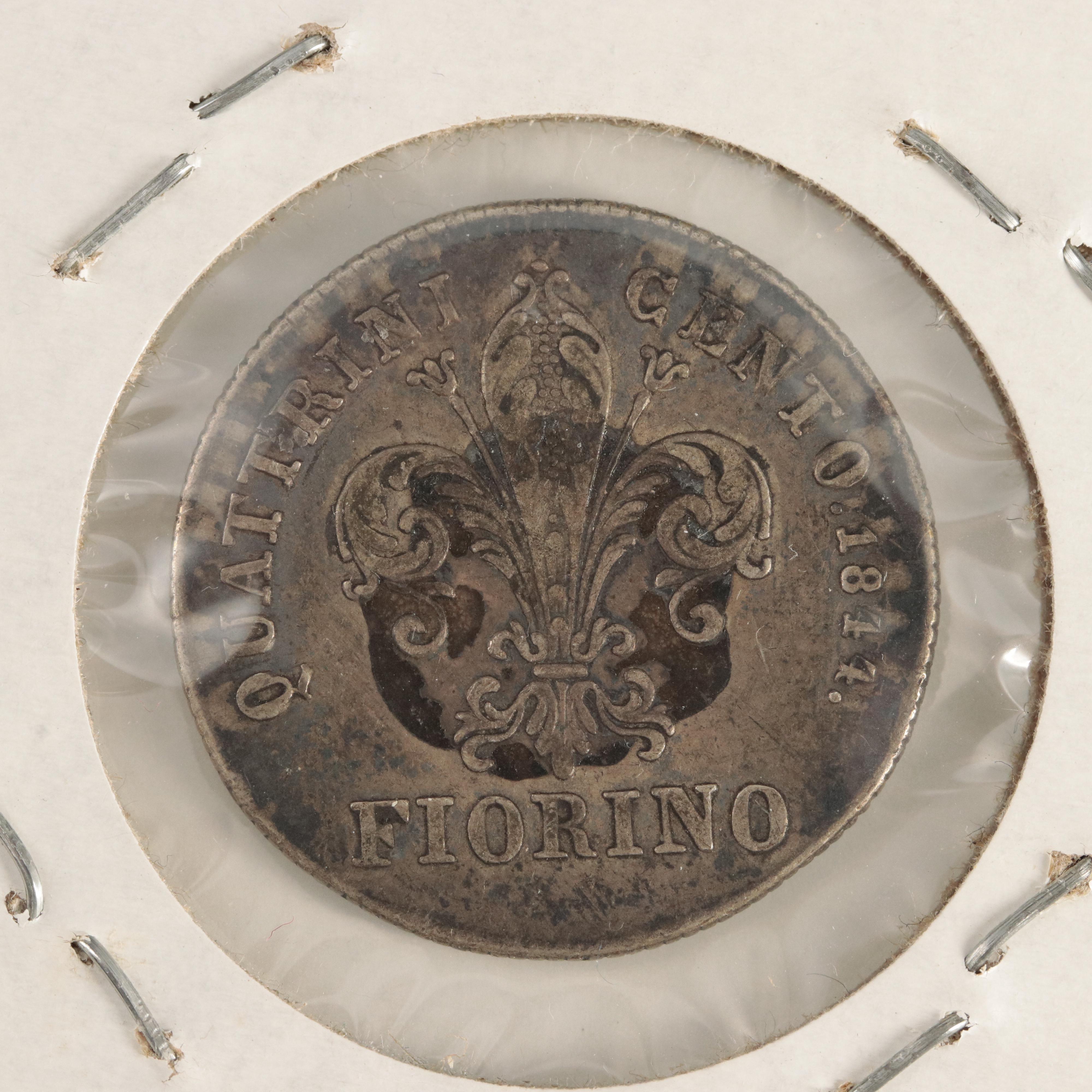 Two Silver Italian Coins From Tuscany