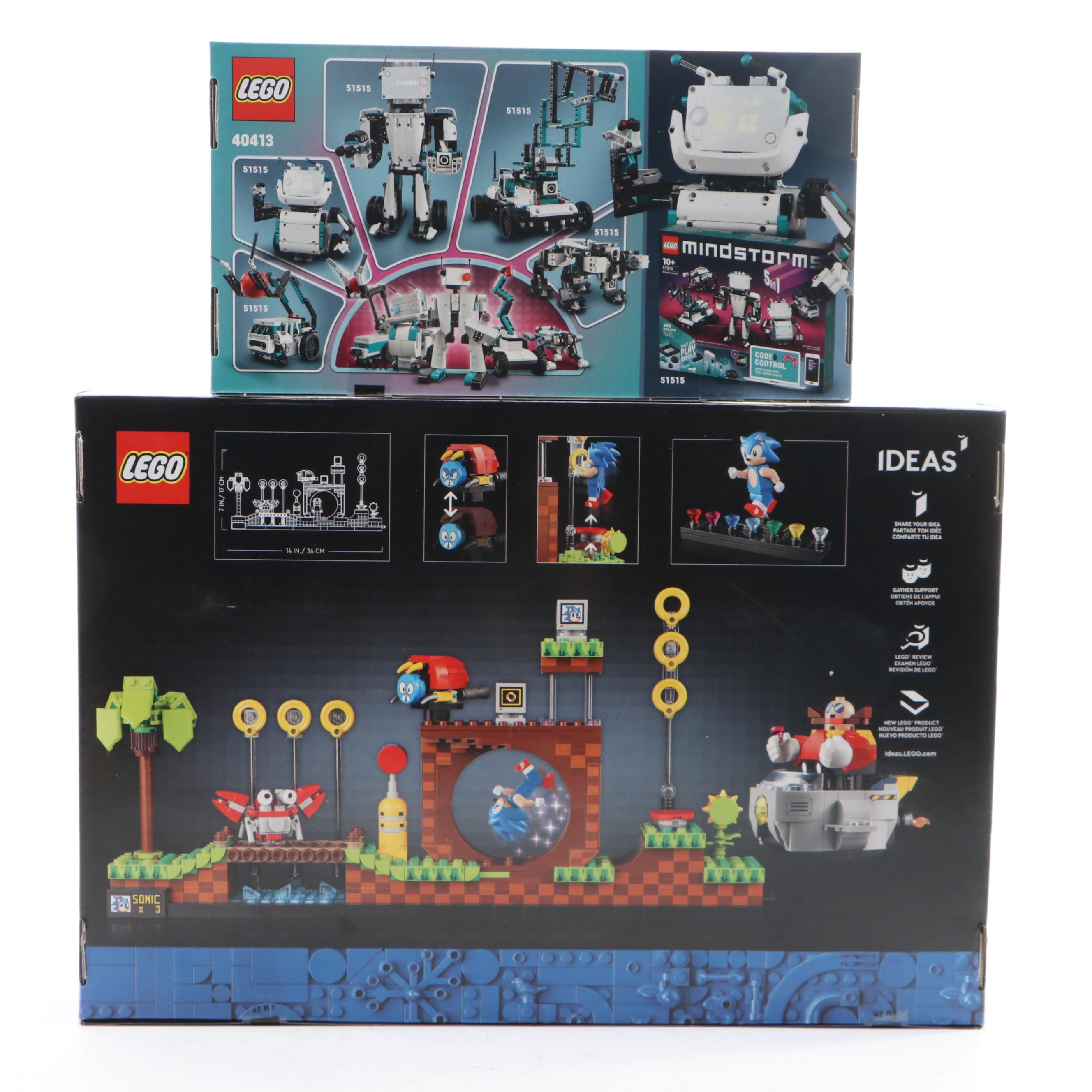 LEGO IDEAS Sonic, Creator and Mindstorms Building Sets