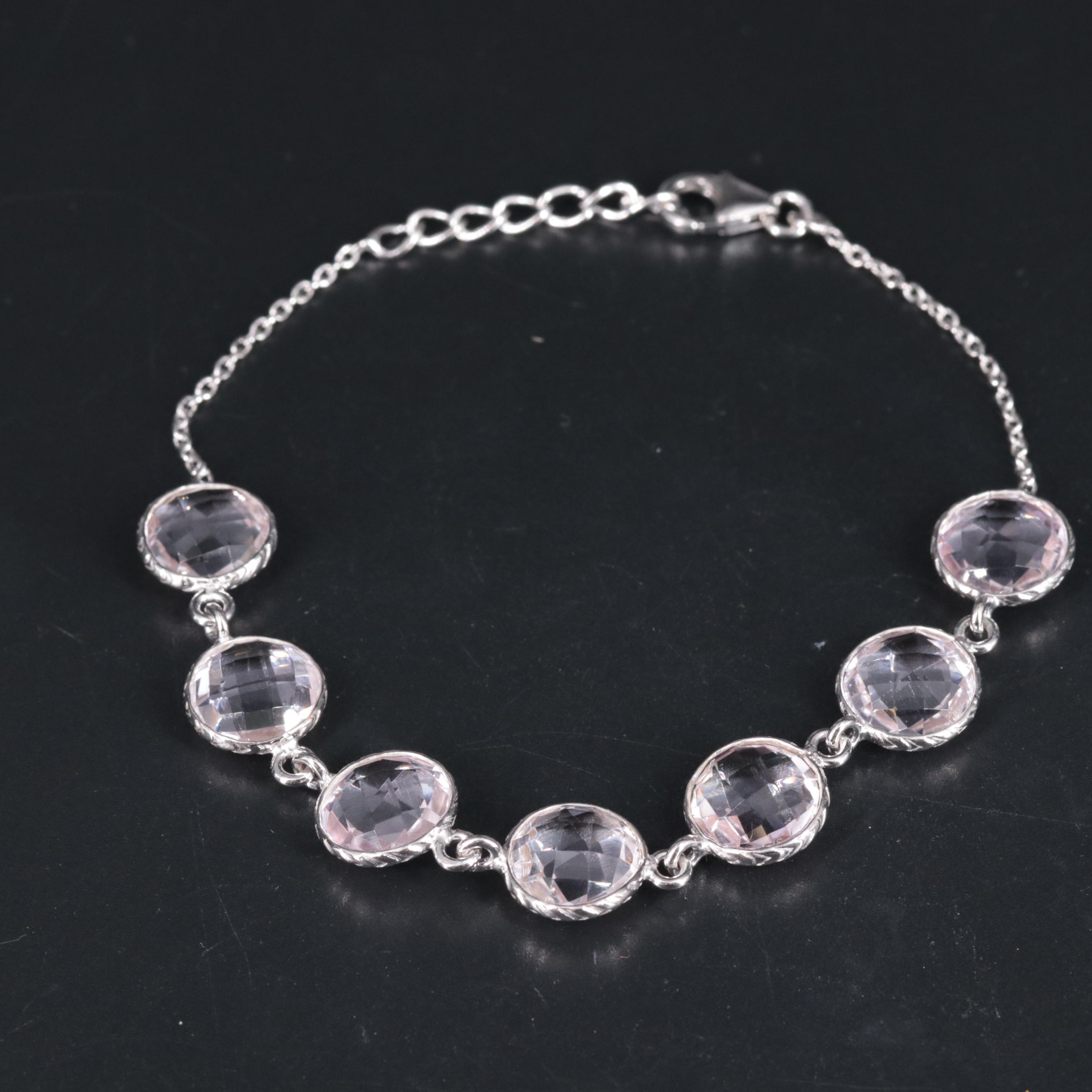 Sterling Silver Gemstone Bracelet