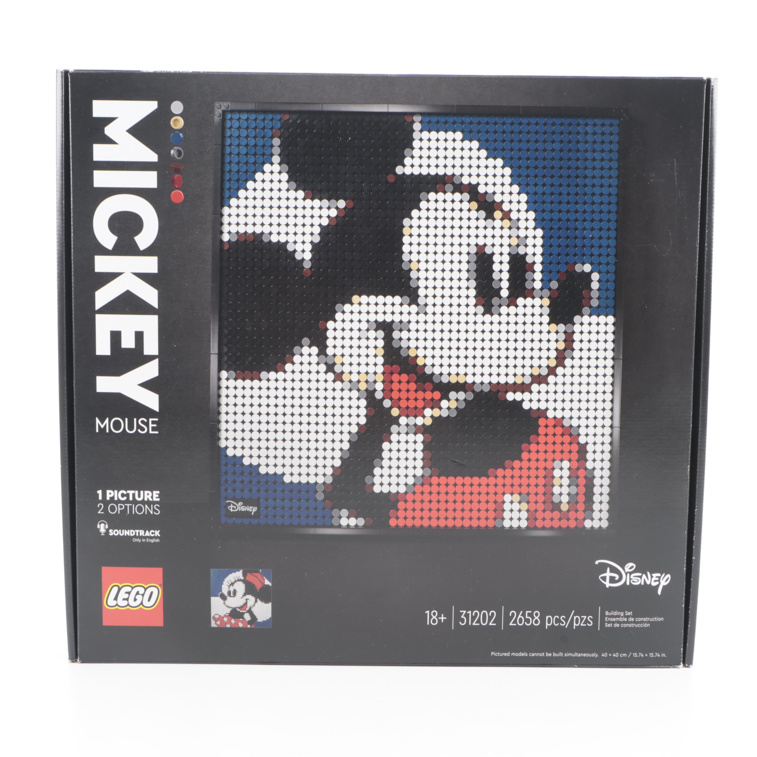 LEGO Disney, Mickey Mouse Art and BrickHeadz Building Sets