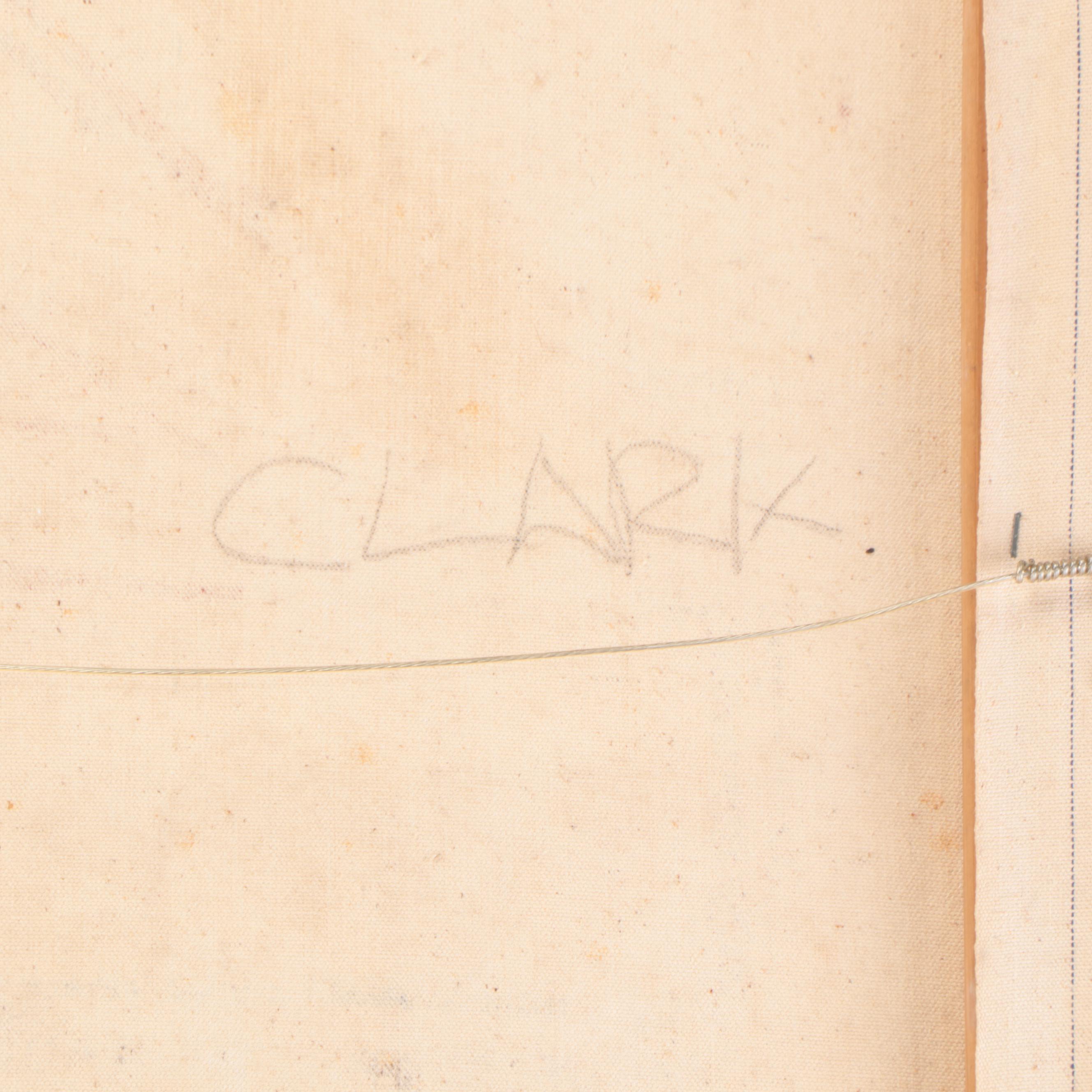 Modernist Oil Painting of Seated Figure Looking Out Window