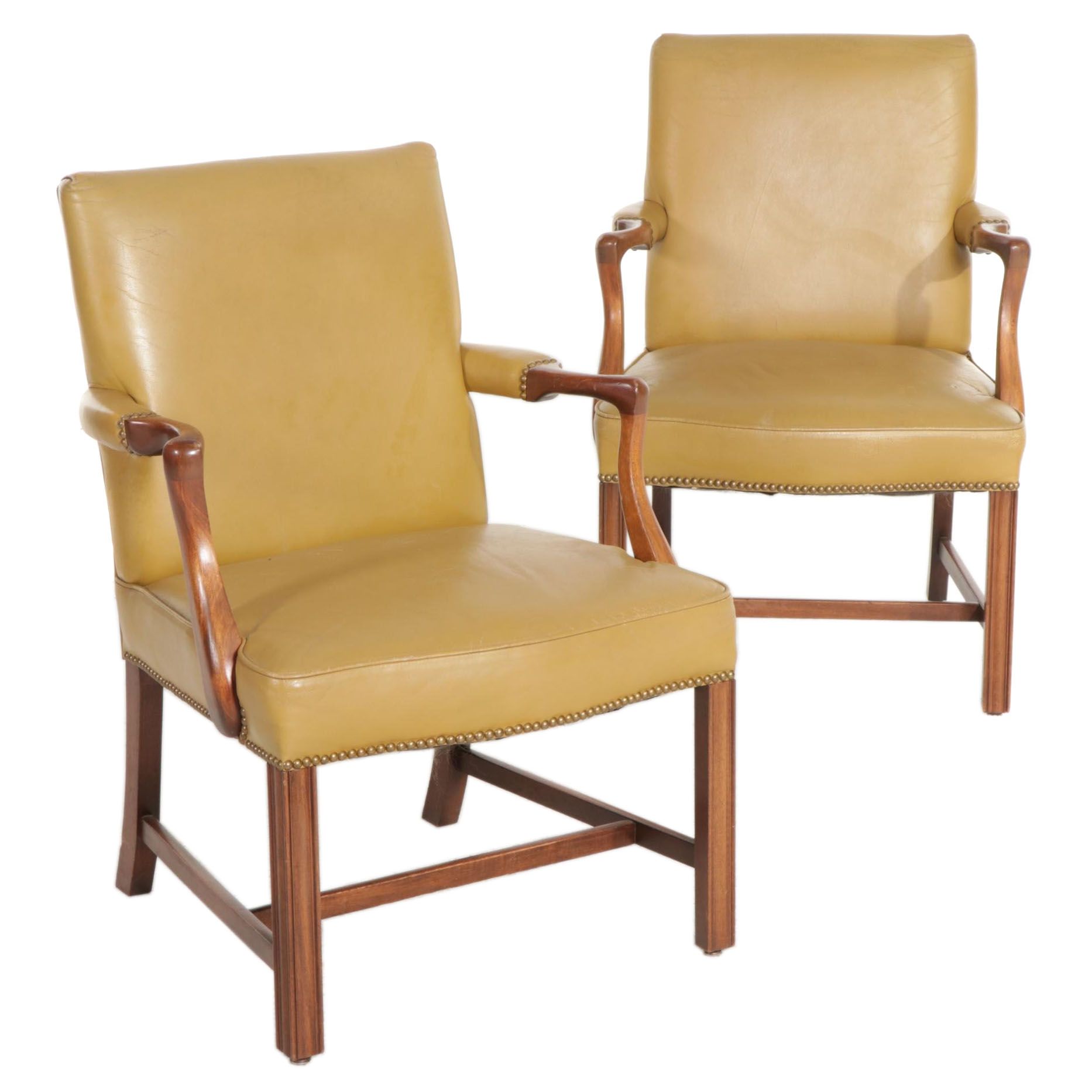 Pair of Carolina Seating Co. "Coventry House" Chippendale Style