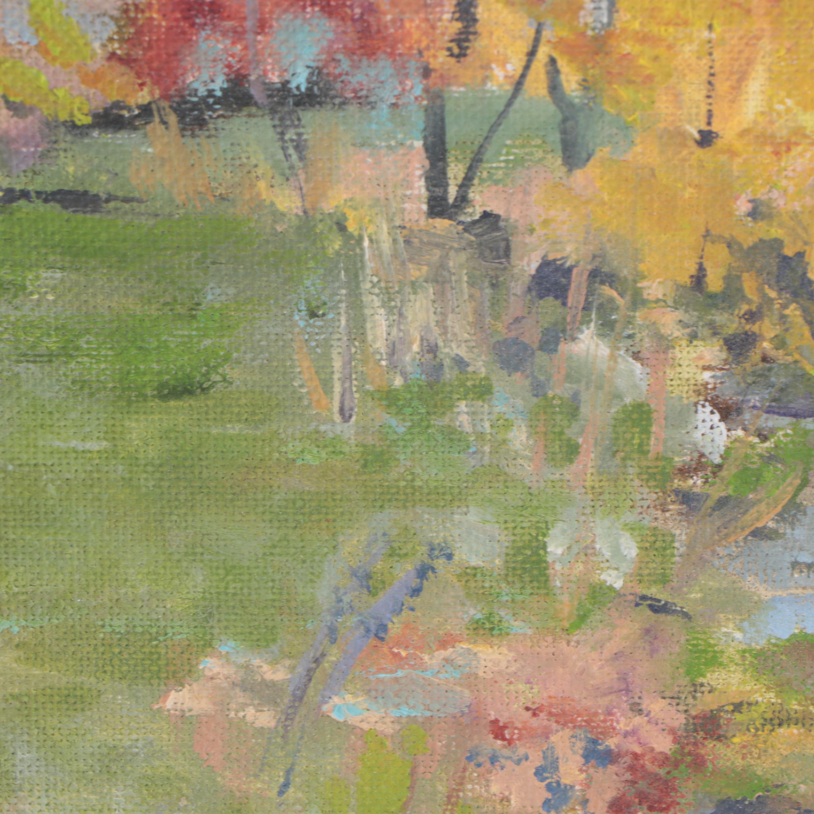 Susan Grier Oil Painting "Oxford Stream," 2006