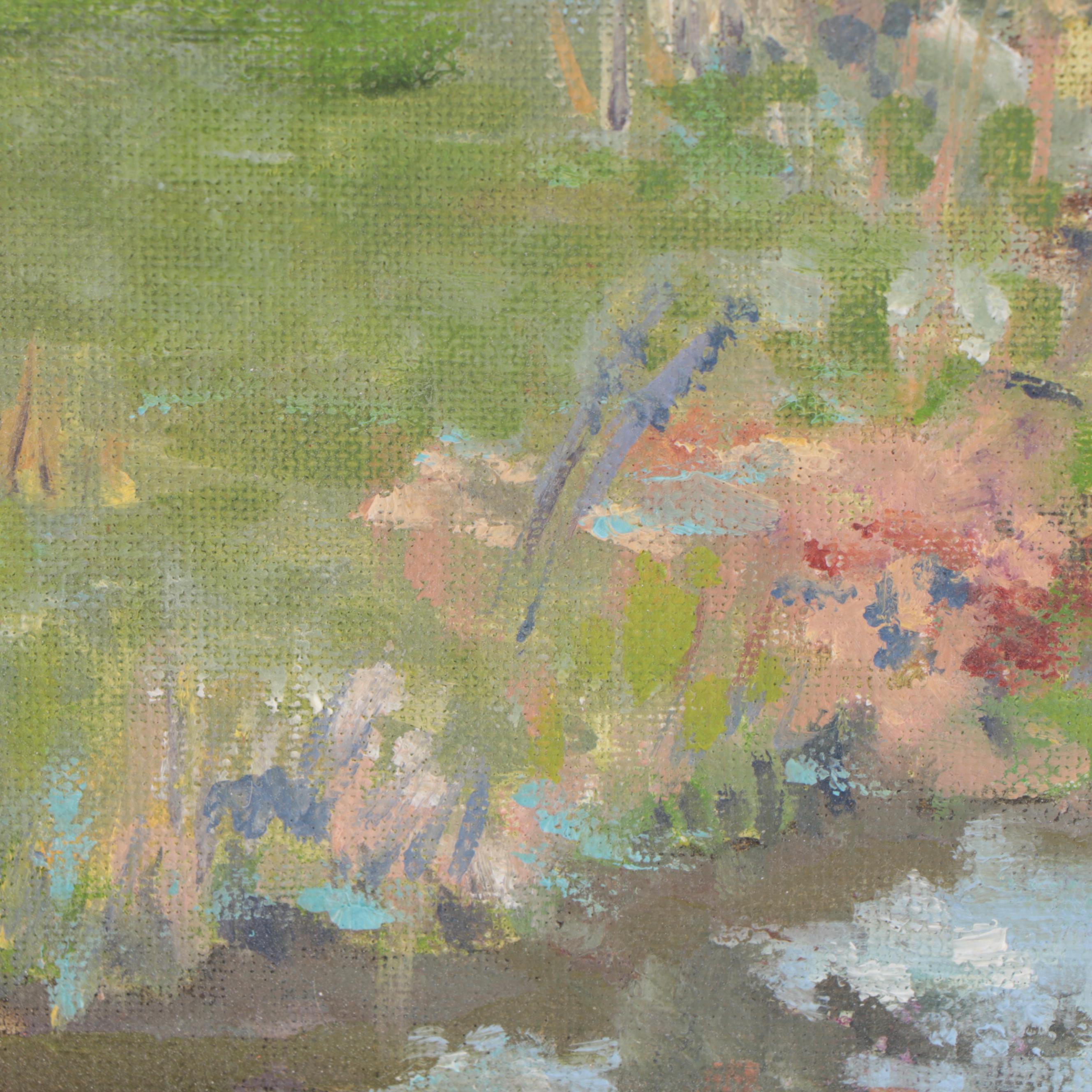 Susan Grier Oil Painting "Oxford Stream," 2006