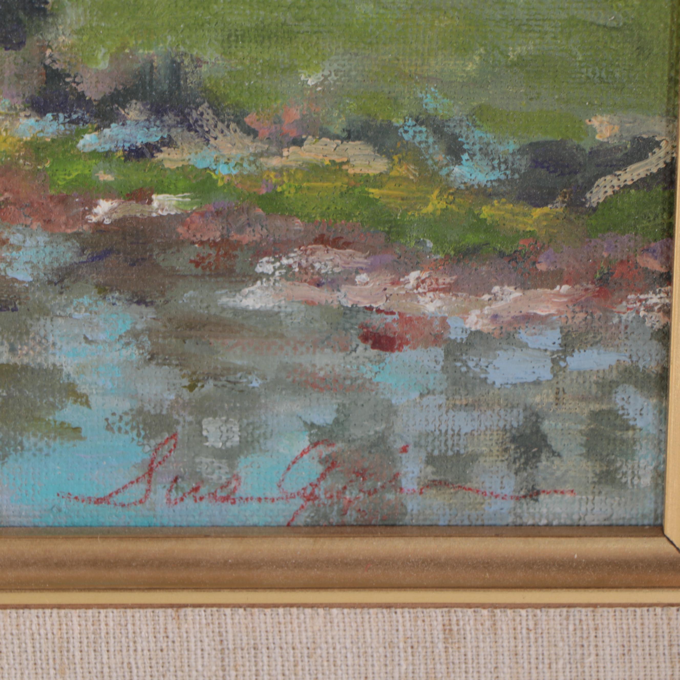 Susan Grier Oil Painting "Oxford Stream," 2006