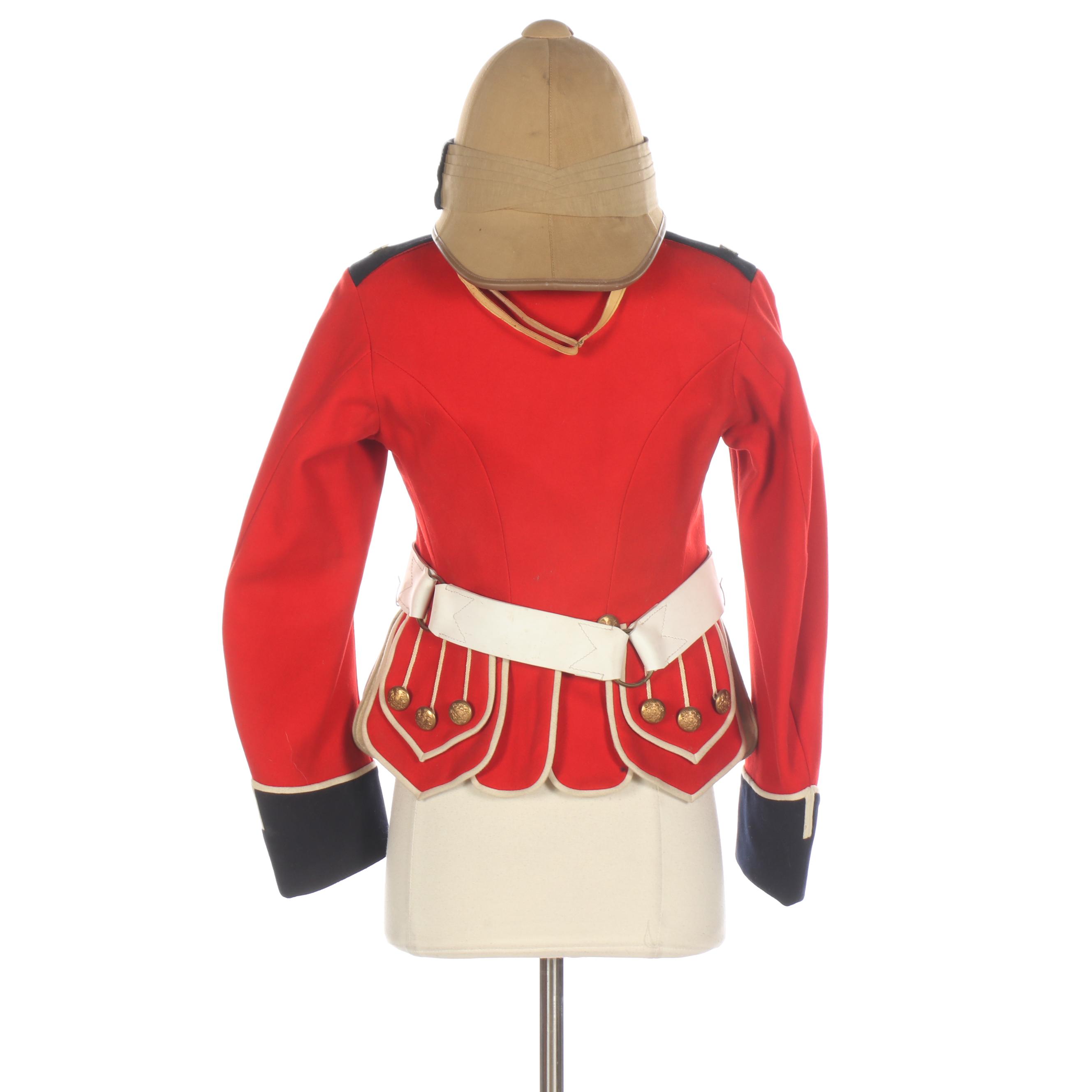 Pre-WWI Era British Army Royal Scots Tunic with Tropical Pith Helmet