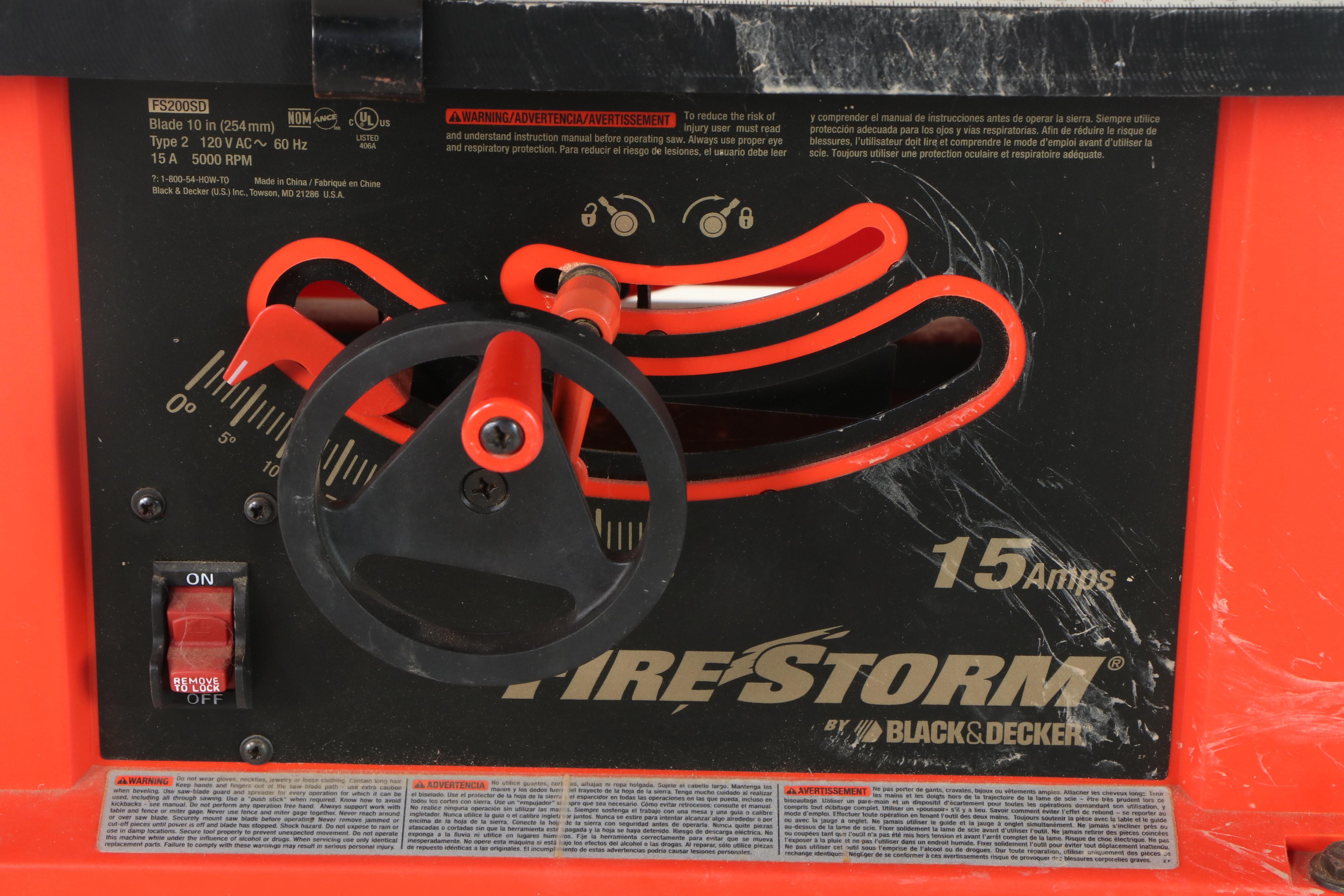 Black + Decker Firestorm 10" Table Miter Saw