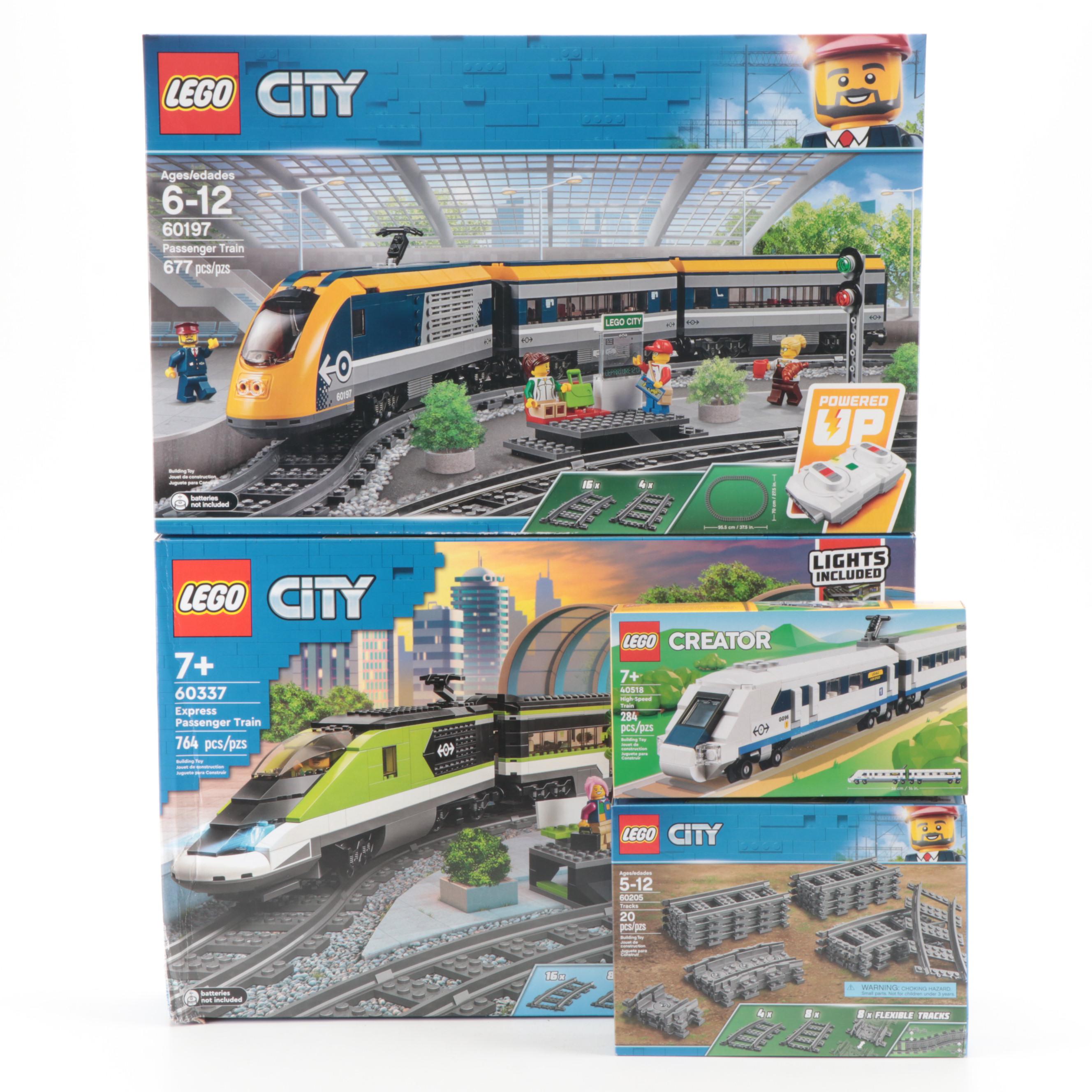 LEGO CITY Passenger Train and Other CITY and Creator Sets