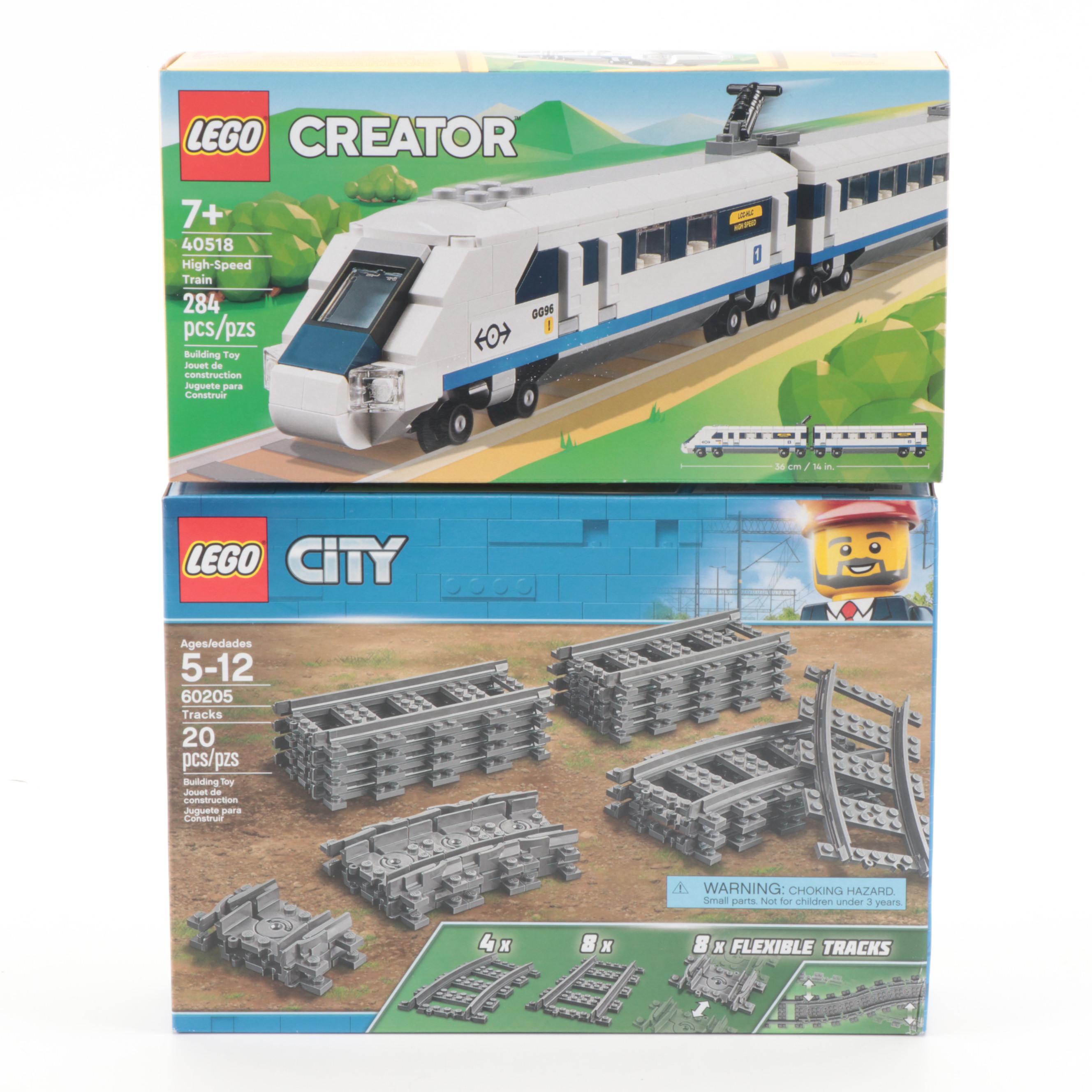 LEGO CITY Passenger Train and Other CITY and Creator Sets