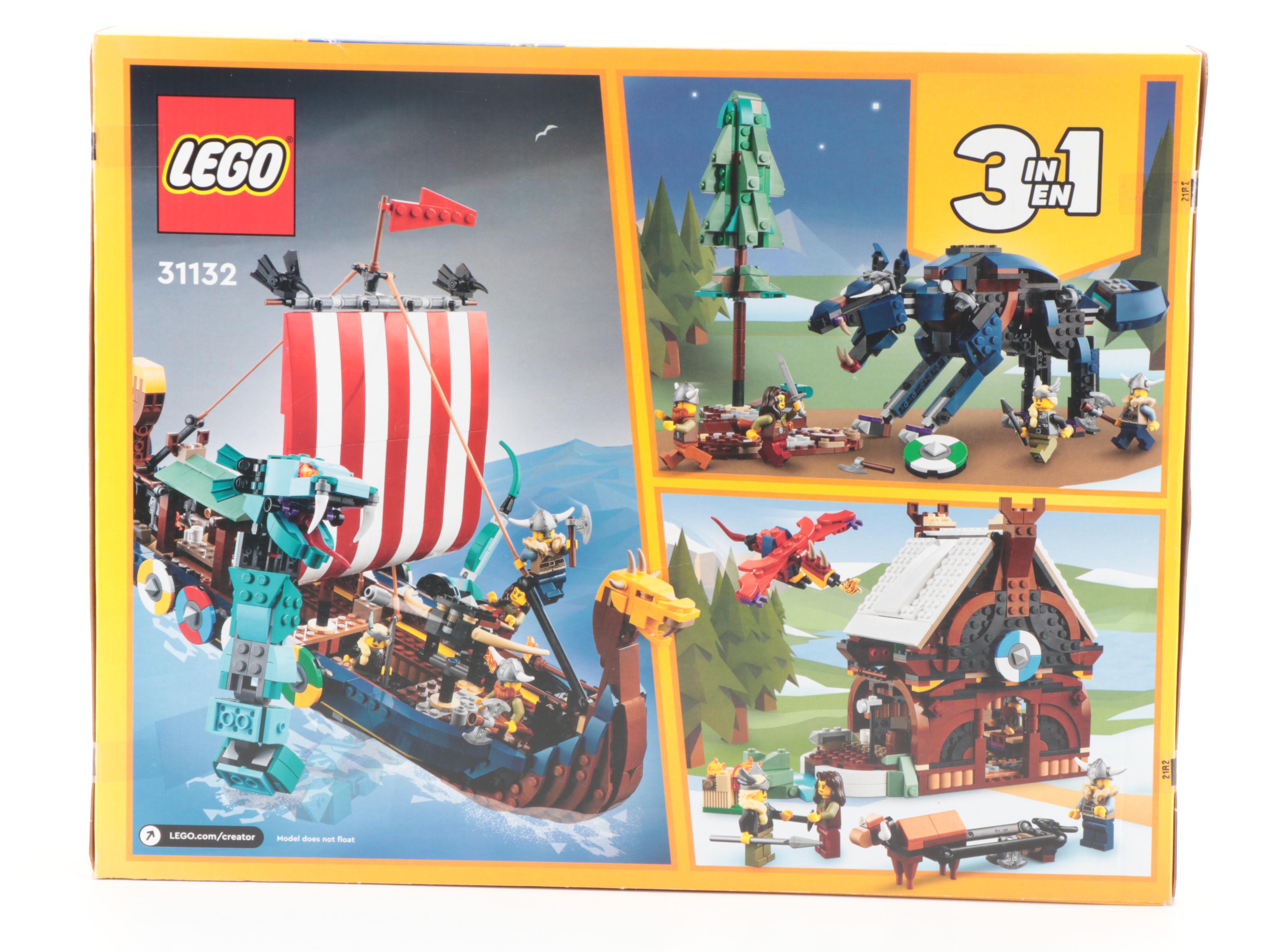 LEGO Creator Pirate Ship with Viking Ship and the Midgard Serpent Toy Sets