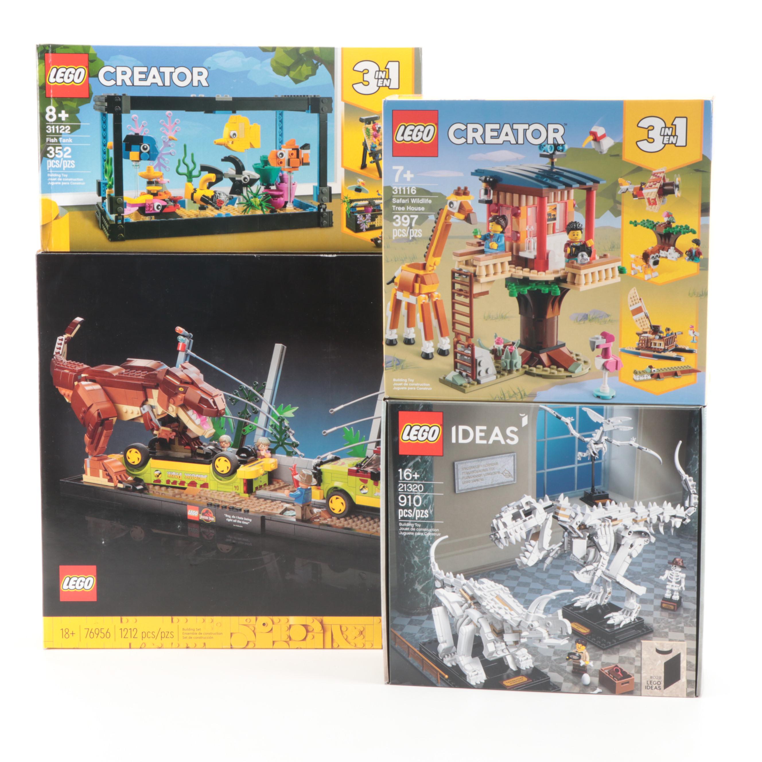 LEGO Jurassic Park T. Rex Breakout and Other Sets