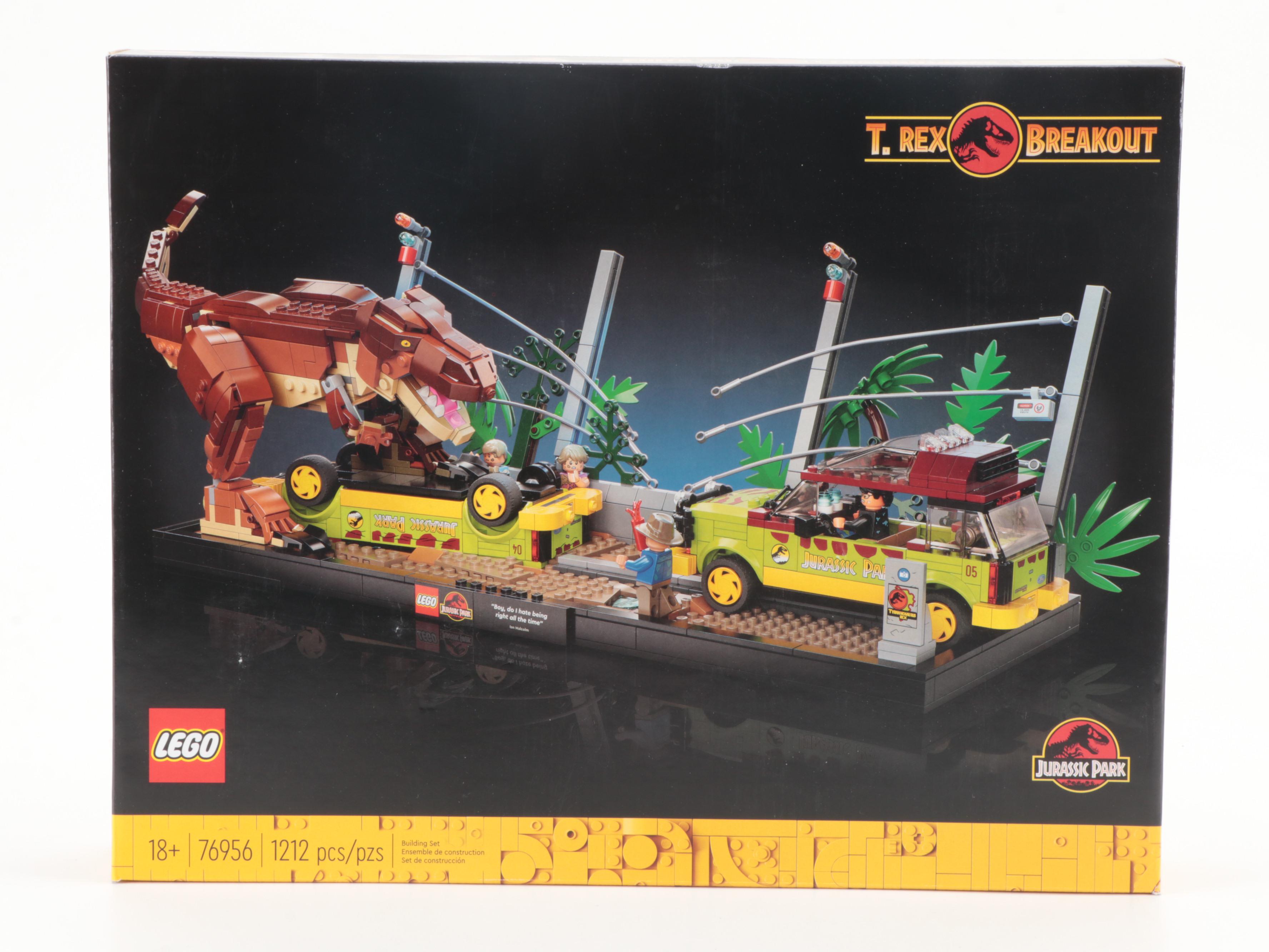 LEGO Jurassic Park T. Rex Breakout and Other Sets
