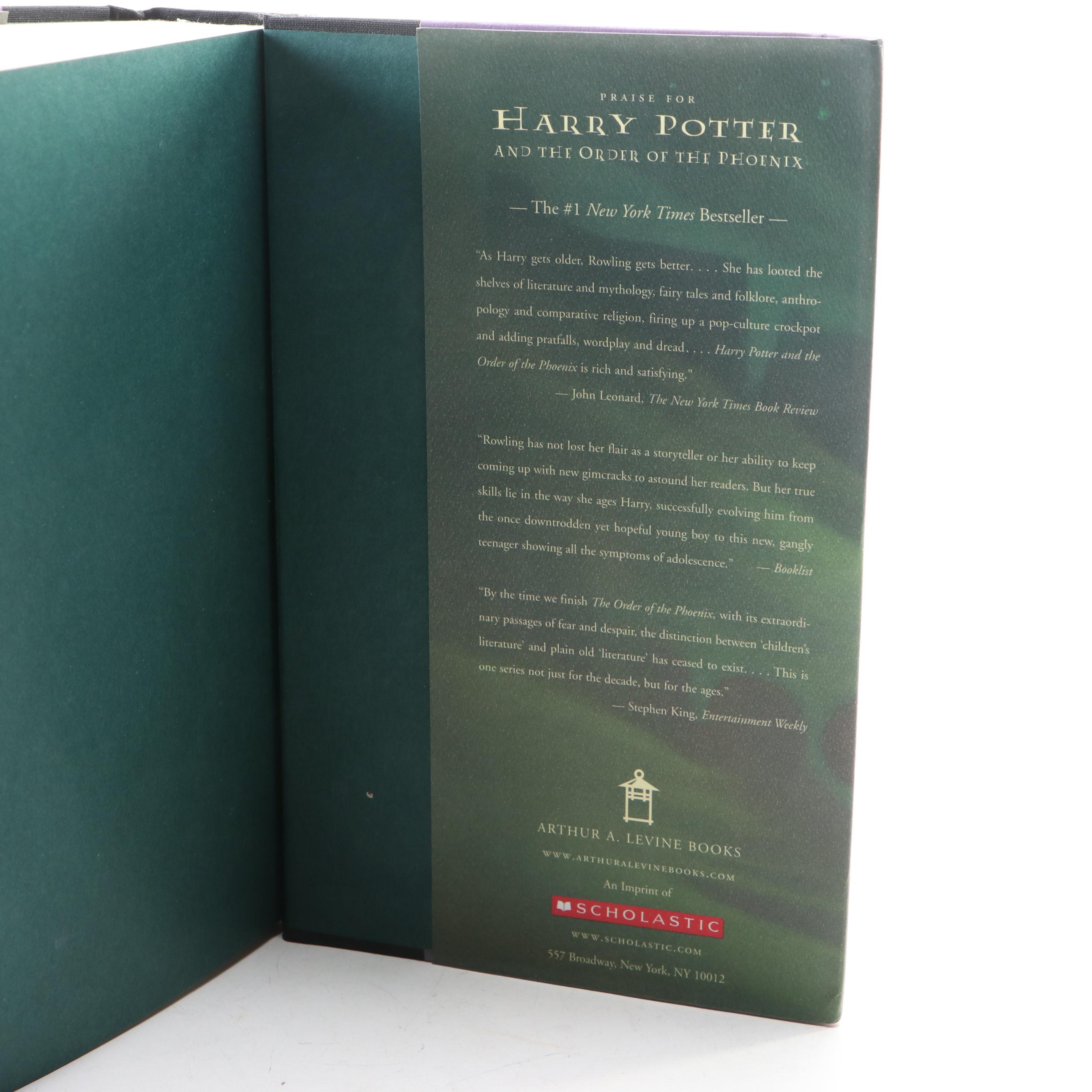 First American Edition "Harry Potter" Near Complete Series by J. K. Rowling
