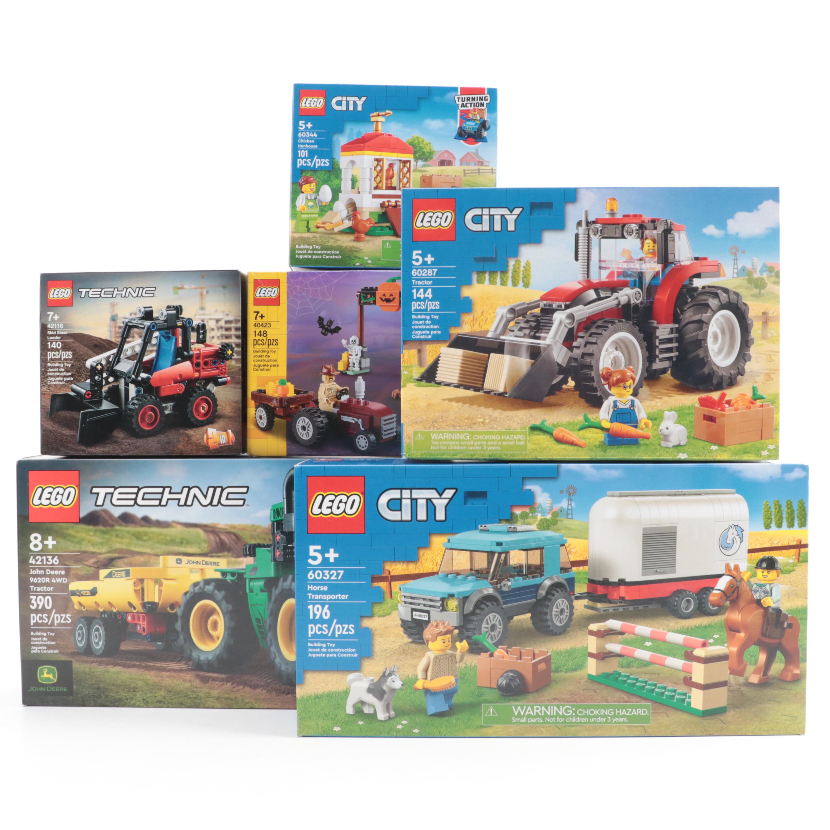 LEGO CITY Horse Transporter with Other CITY and Technics Sets