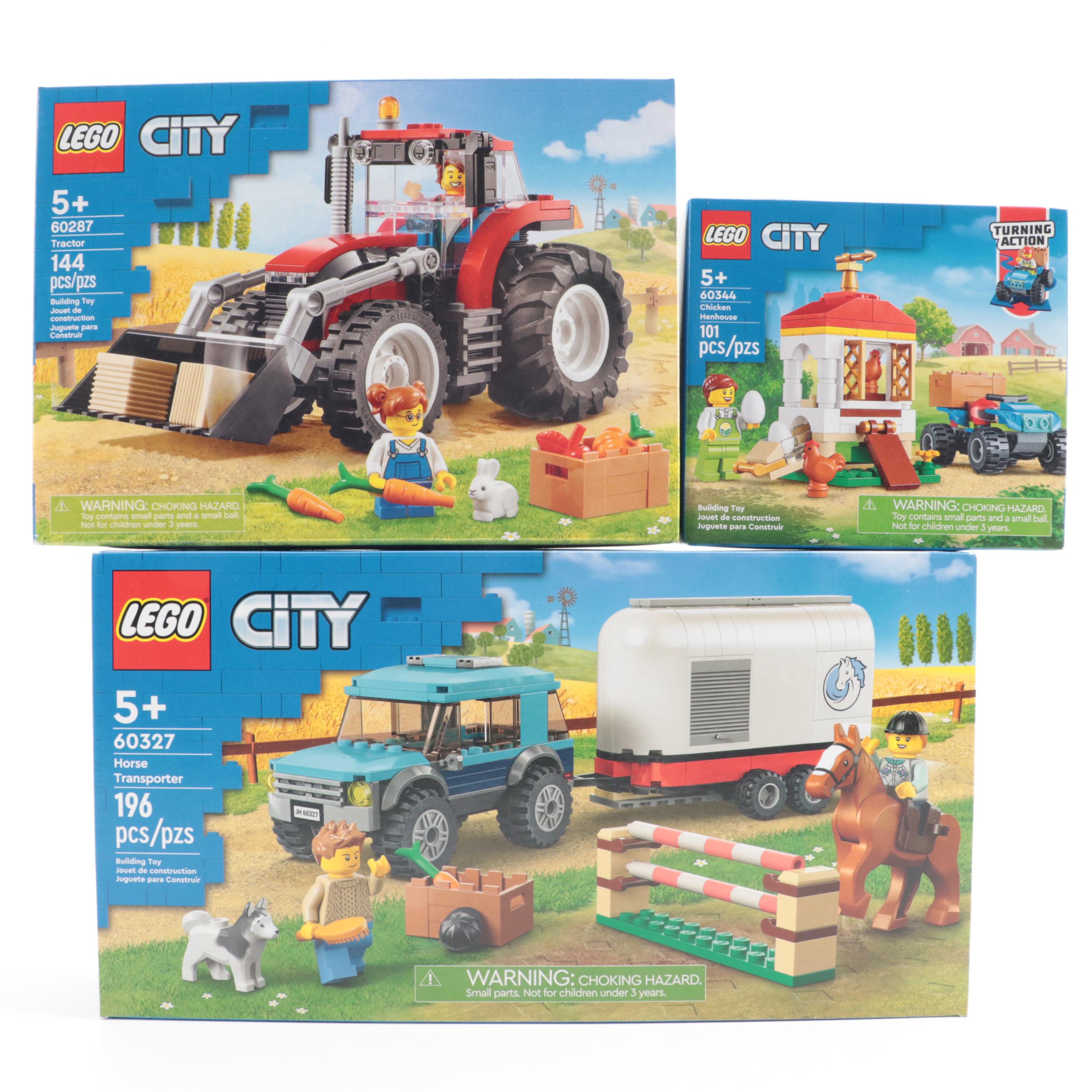 LEGO CITY Horse Transporter with Other CITY and Technics Sets