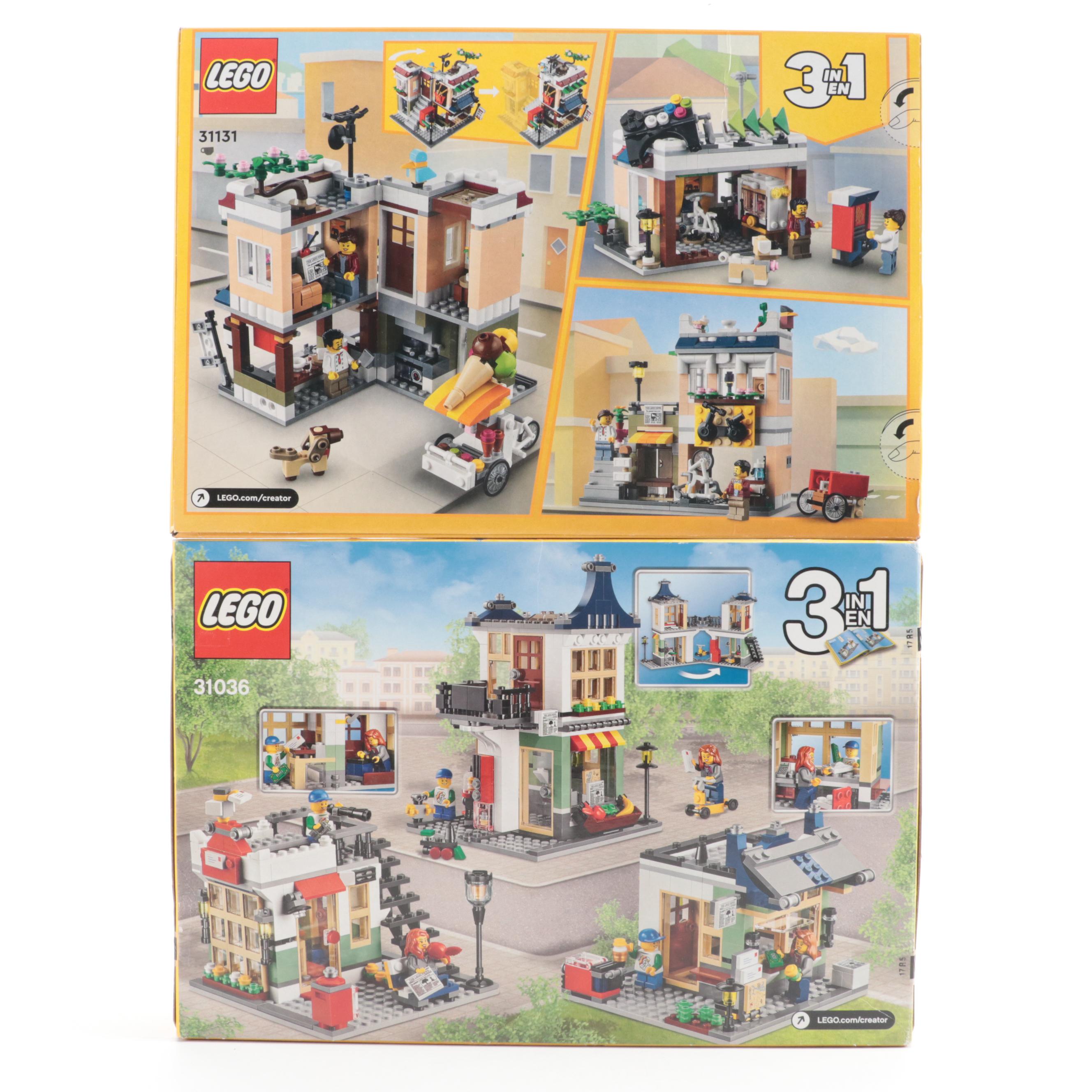 LEGO Townhouse Toy Store, Modular Sweet Surprises, Noodle Shop and More Toy Sets