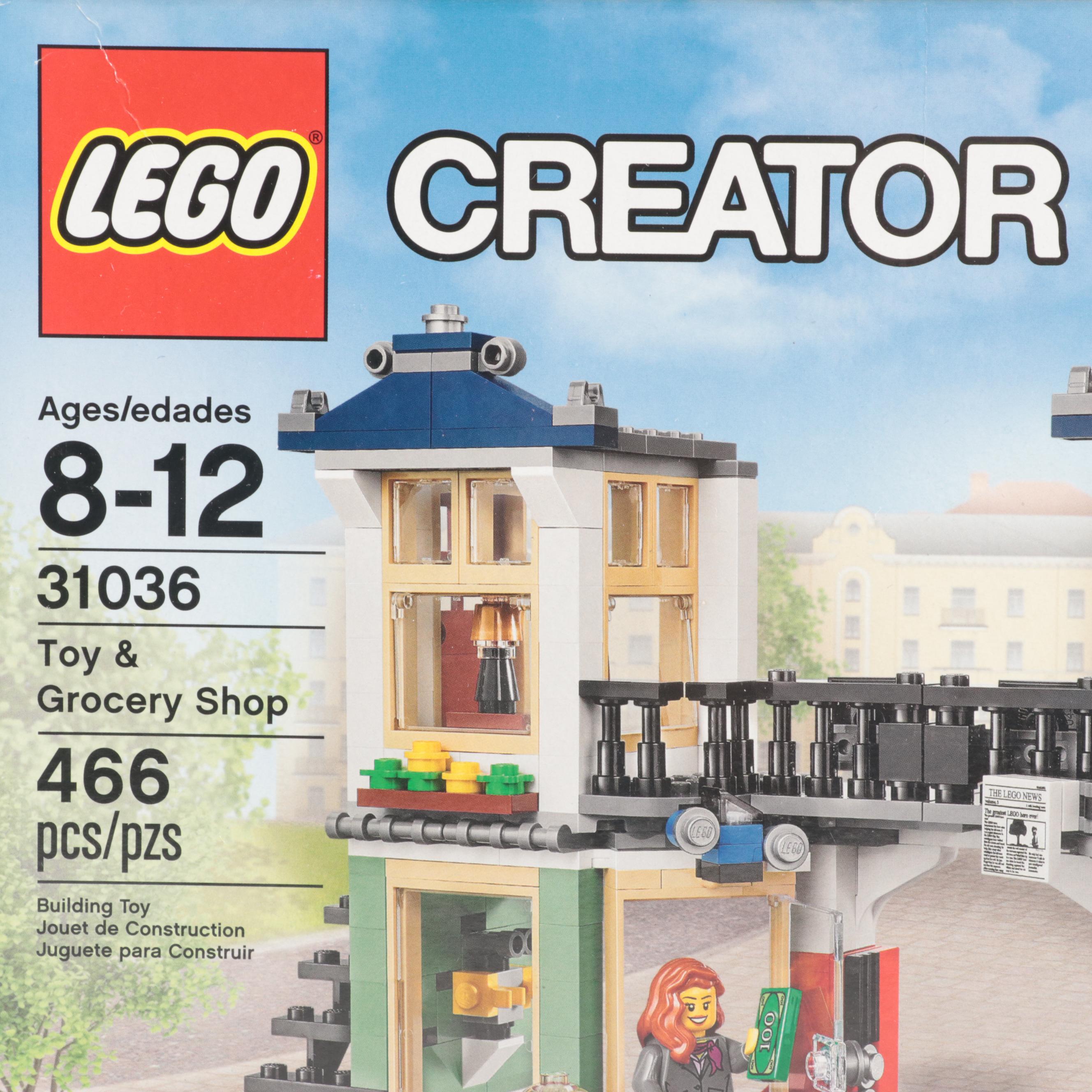 LEGO Townhouse Toy Store, Modular Sweet Surprises, Noodle Shop and More Toy Sets