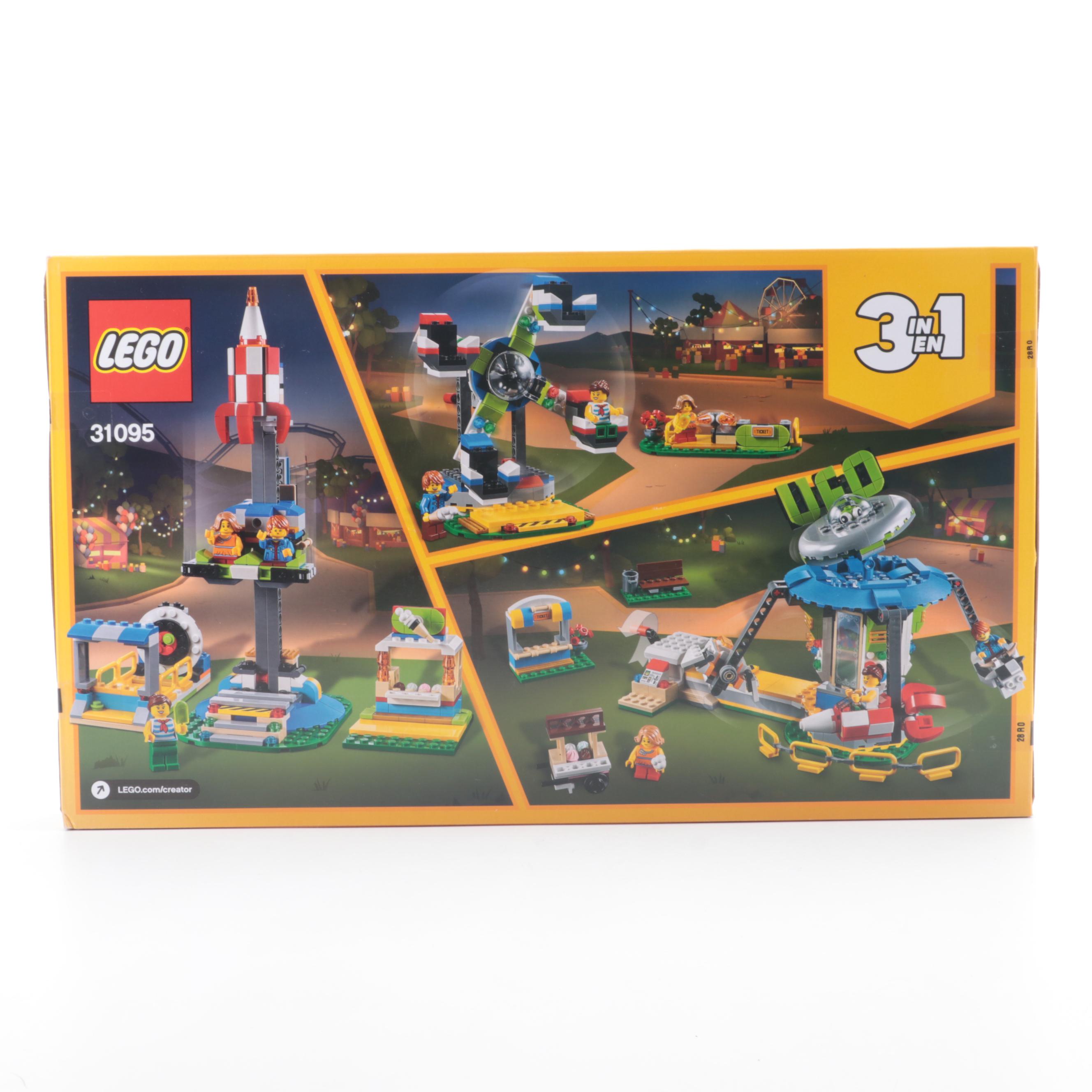 LEGO Fairground Carousel, Ferris Wheel, Children's Amusement Park, More Toy Sets